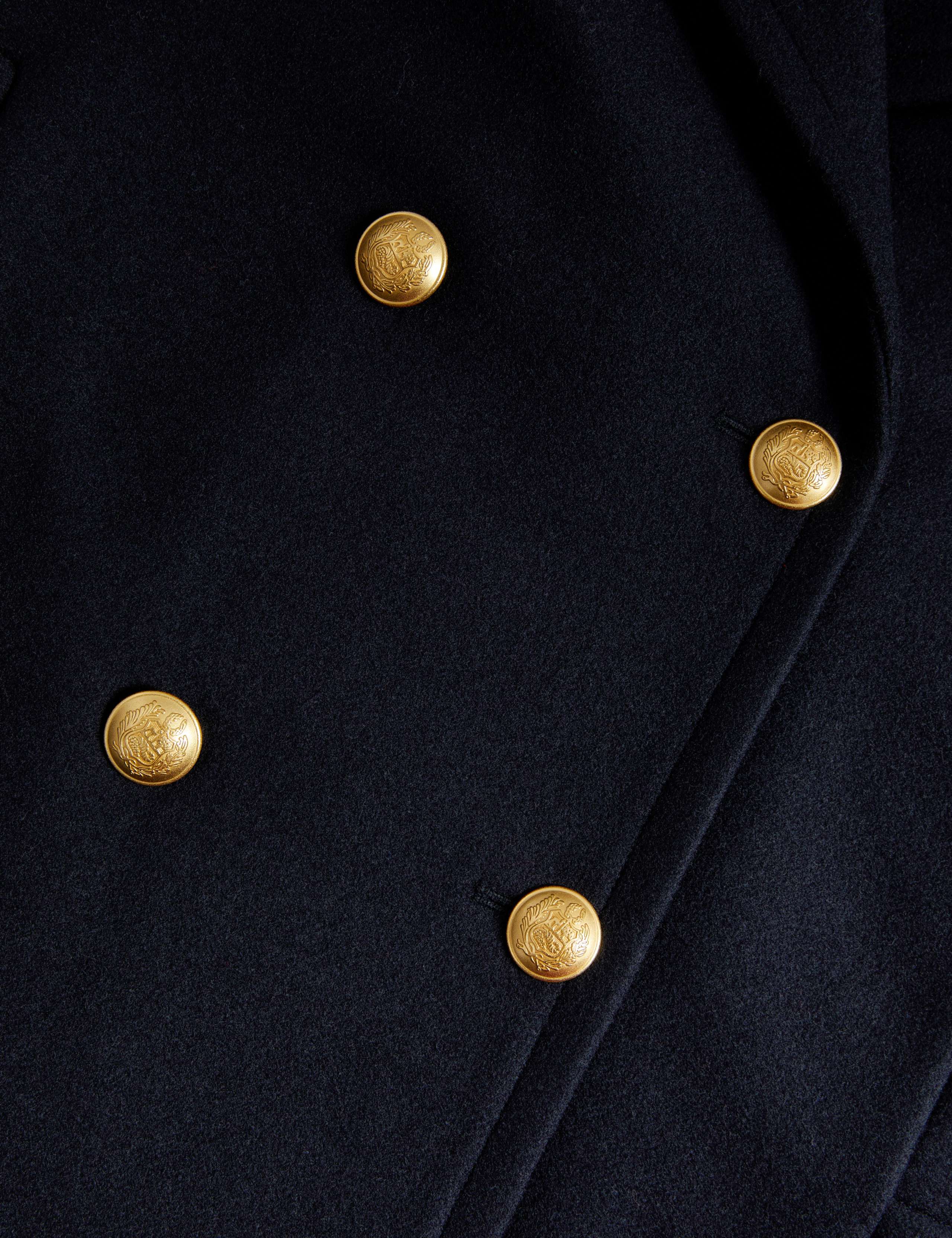 Italian Wool Rich Double Breasted Pea Coat 3 of 3
