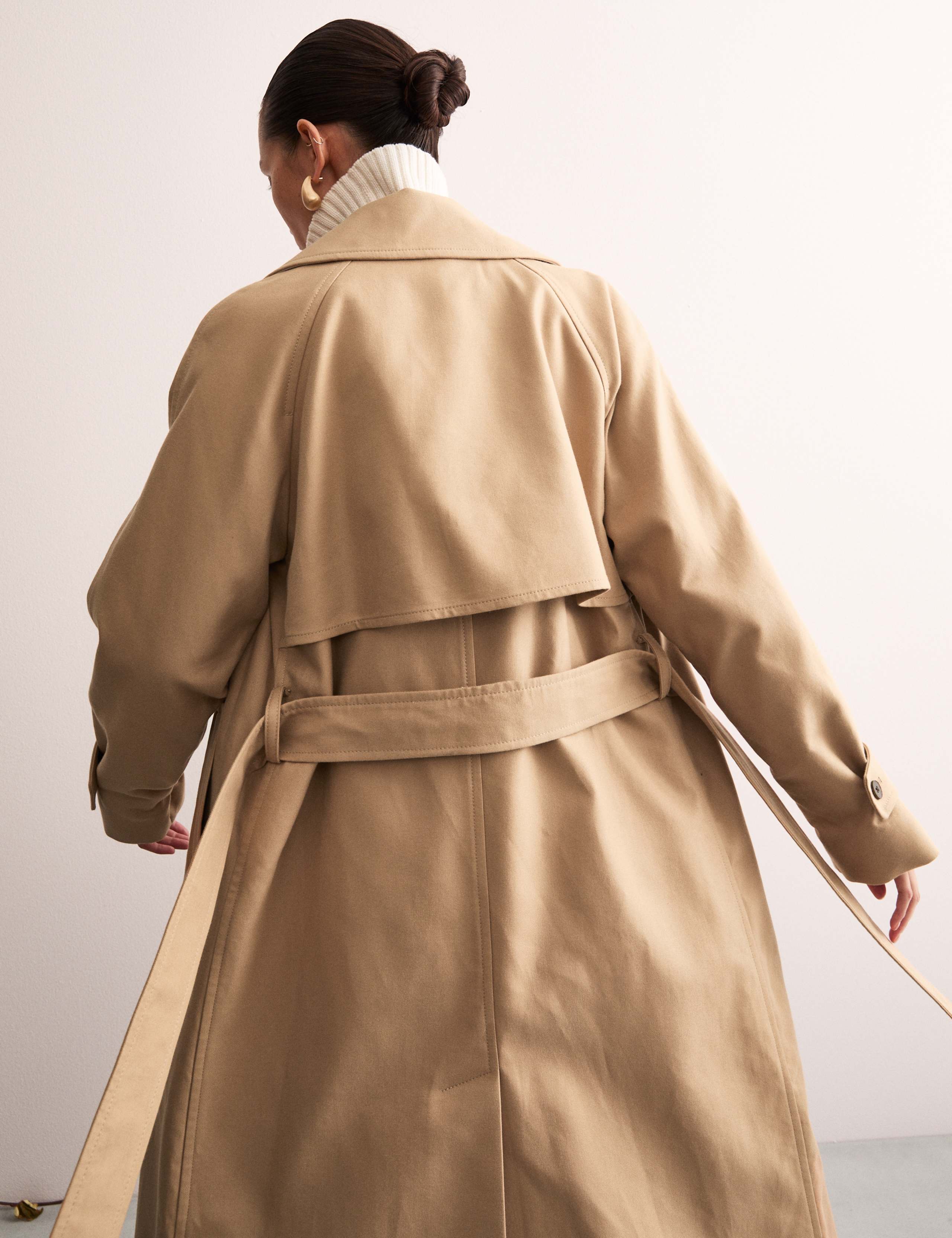 Pure Cotton Belted Trench Coat 4 of 8