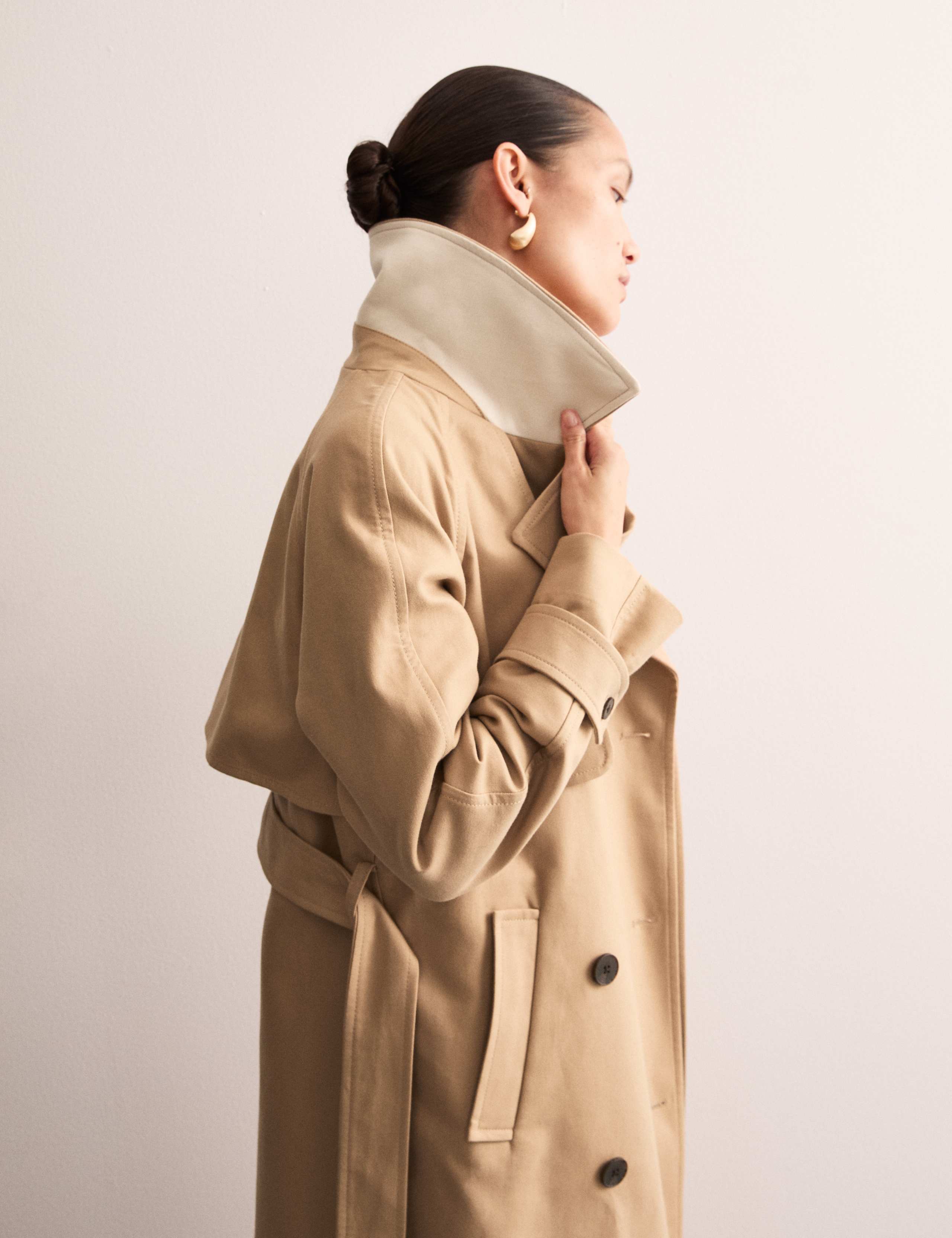 Pure Cotton Belted Trench Coat 6 of 8