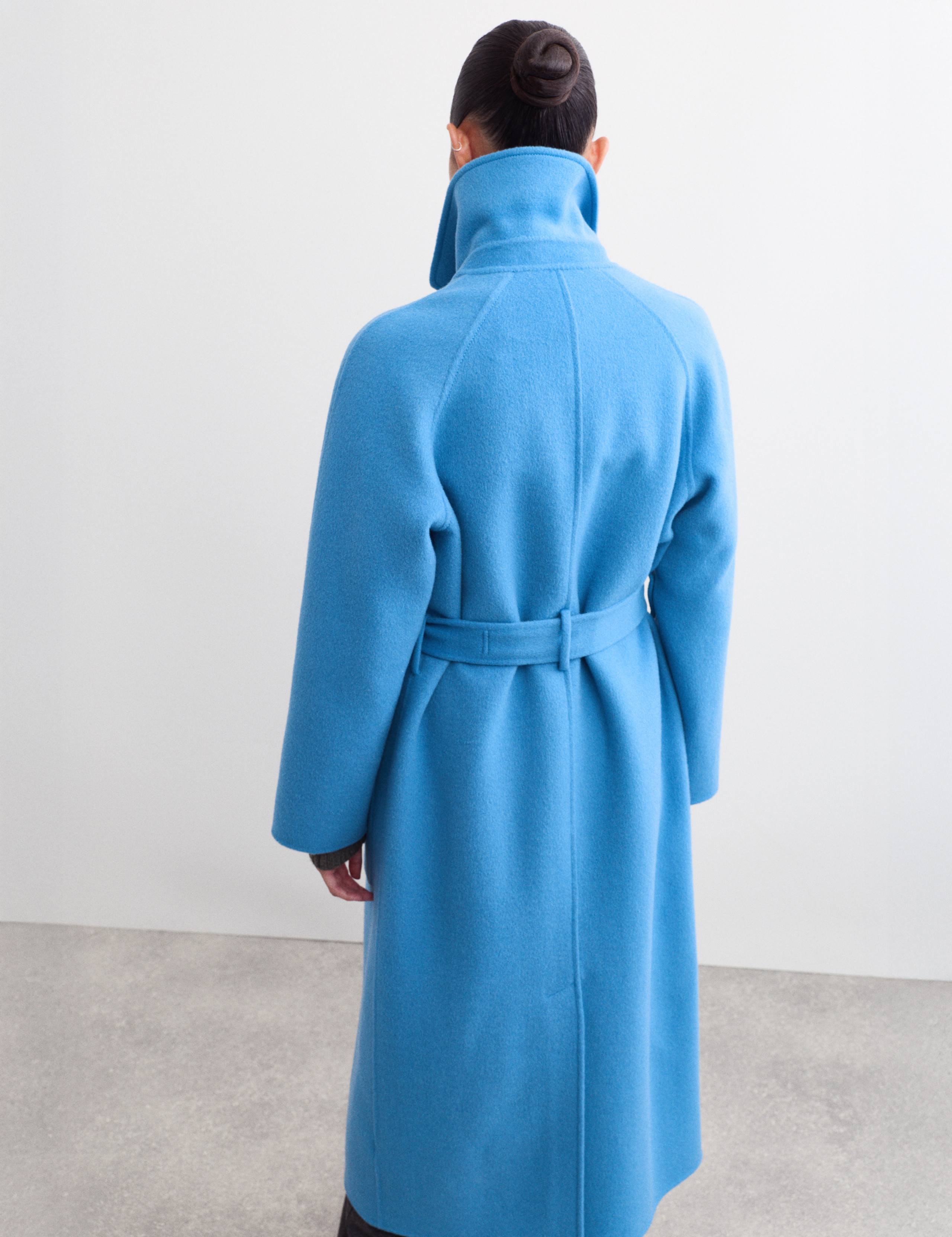 Pure Wool Belted Longline Car Coat 8 of 8