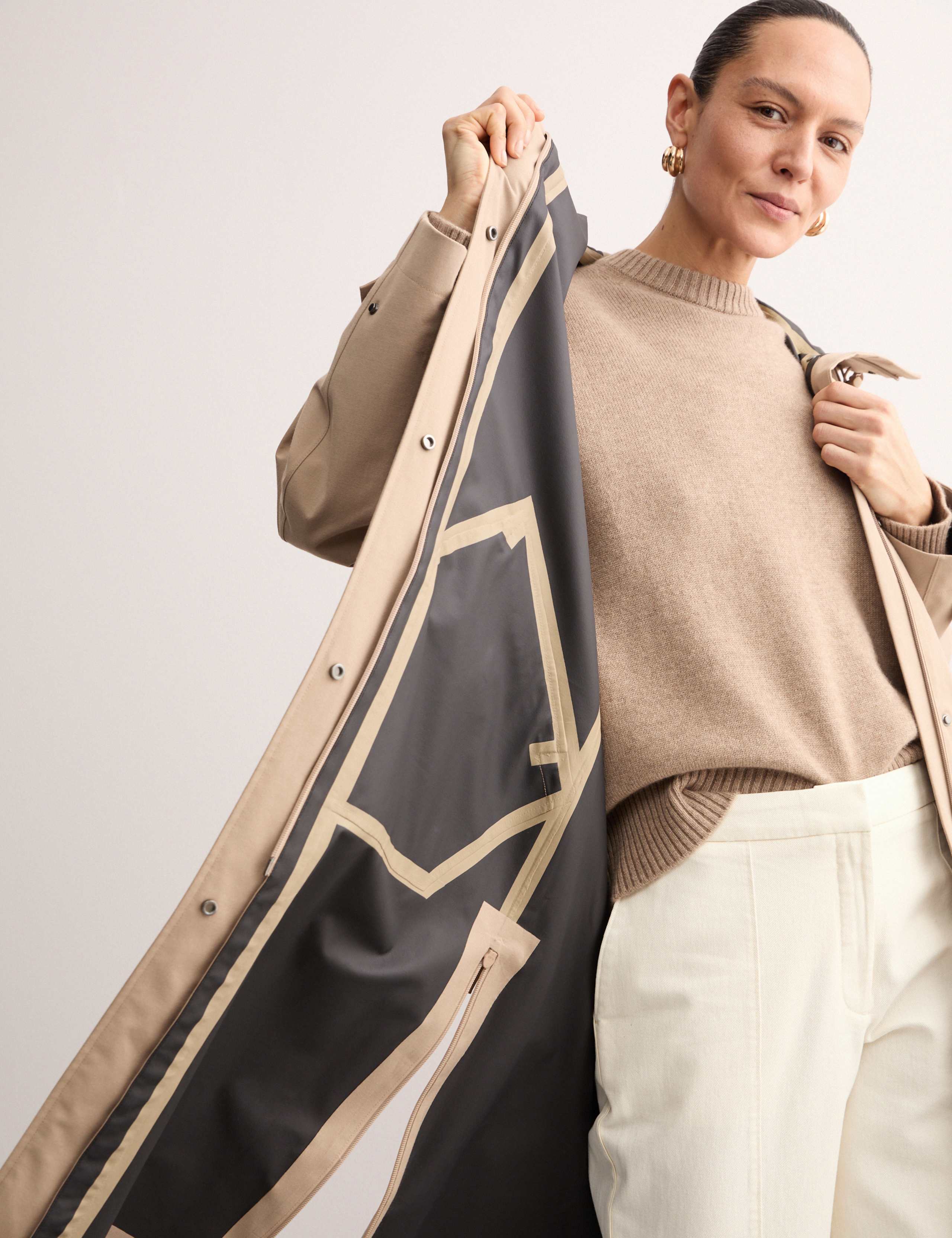 Waterproof Twill Hooded Raincoat 3 of 8