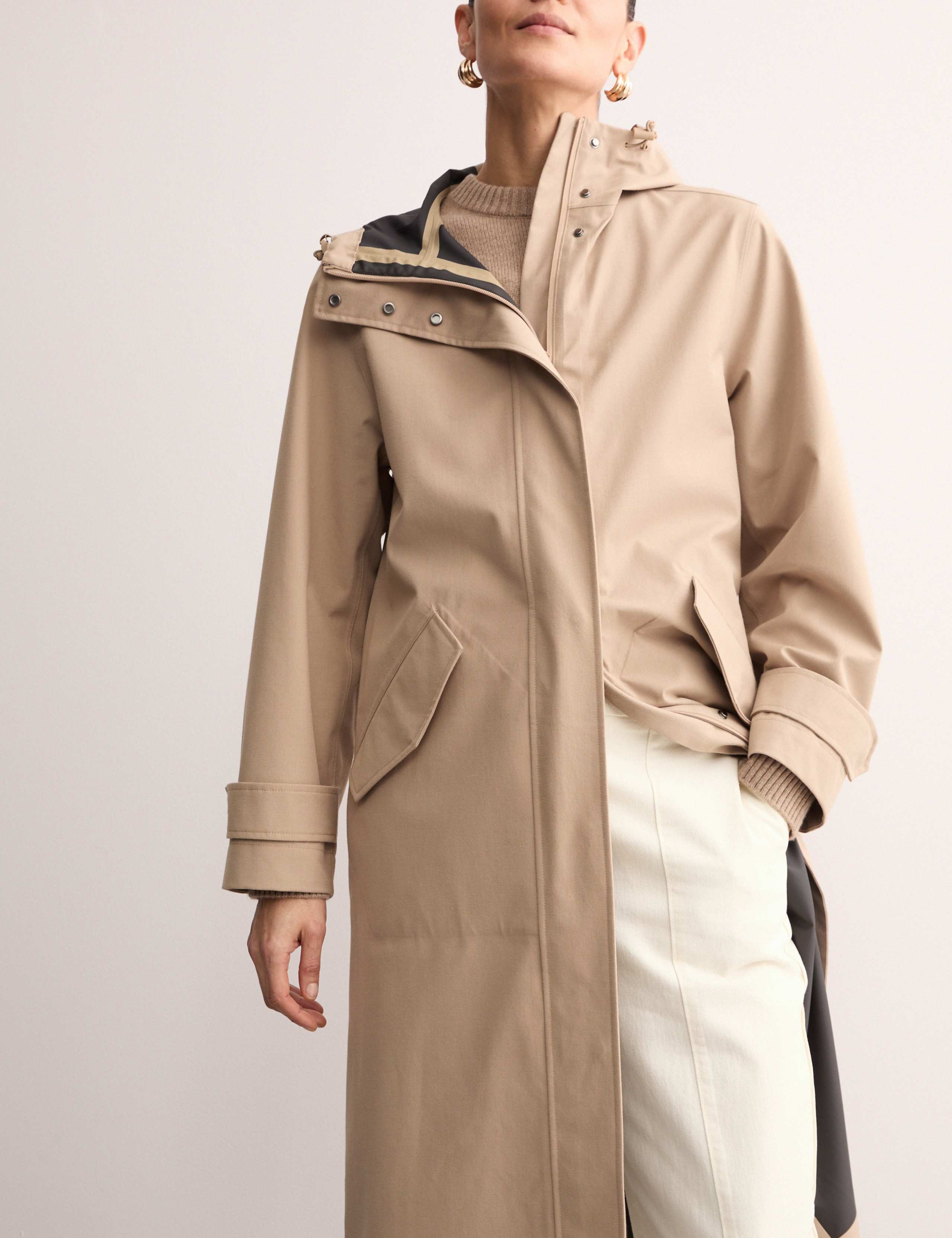 Waterproof Twill Hooded Raincoat 4 of 8