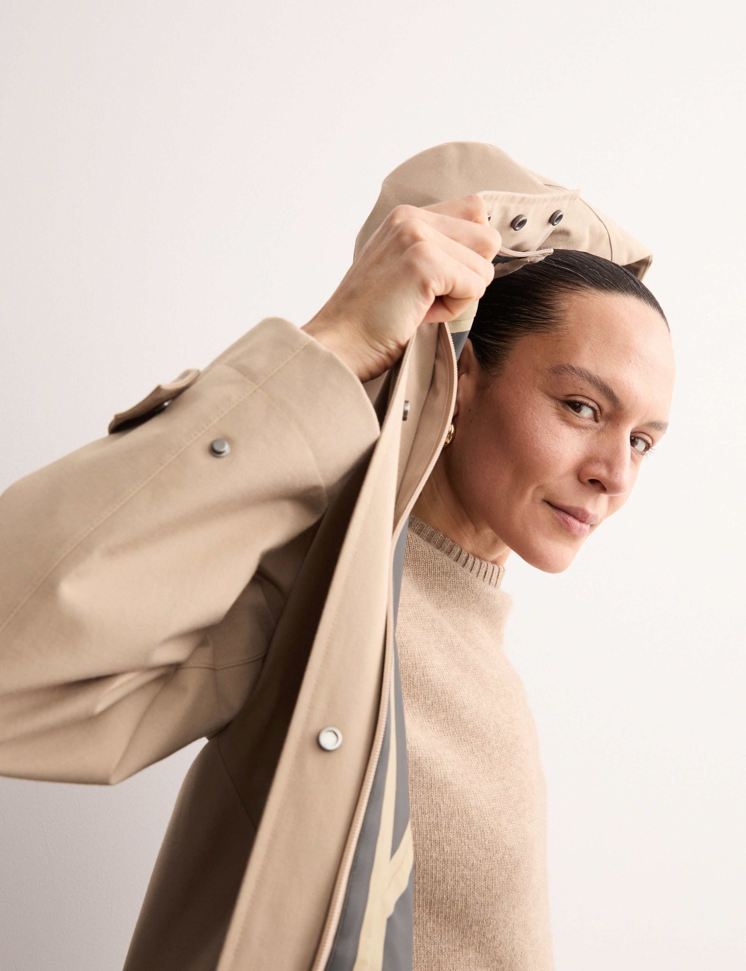 Waterproof Twill Hooded Raincoat 5 of 8