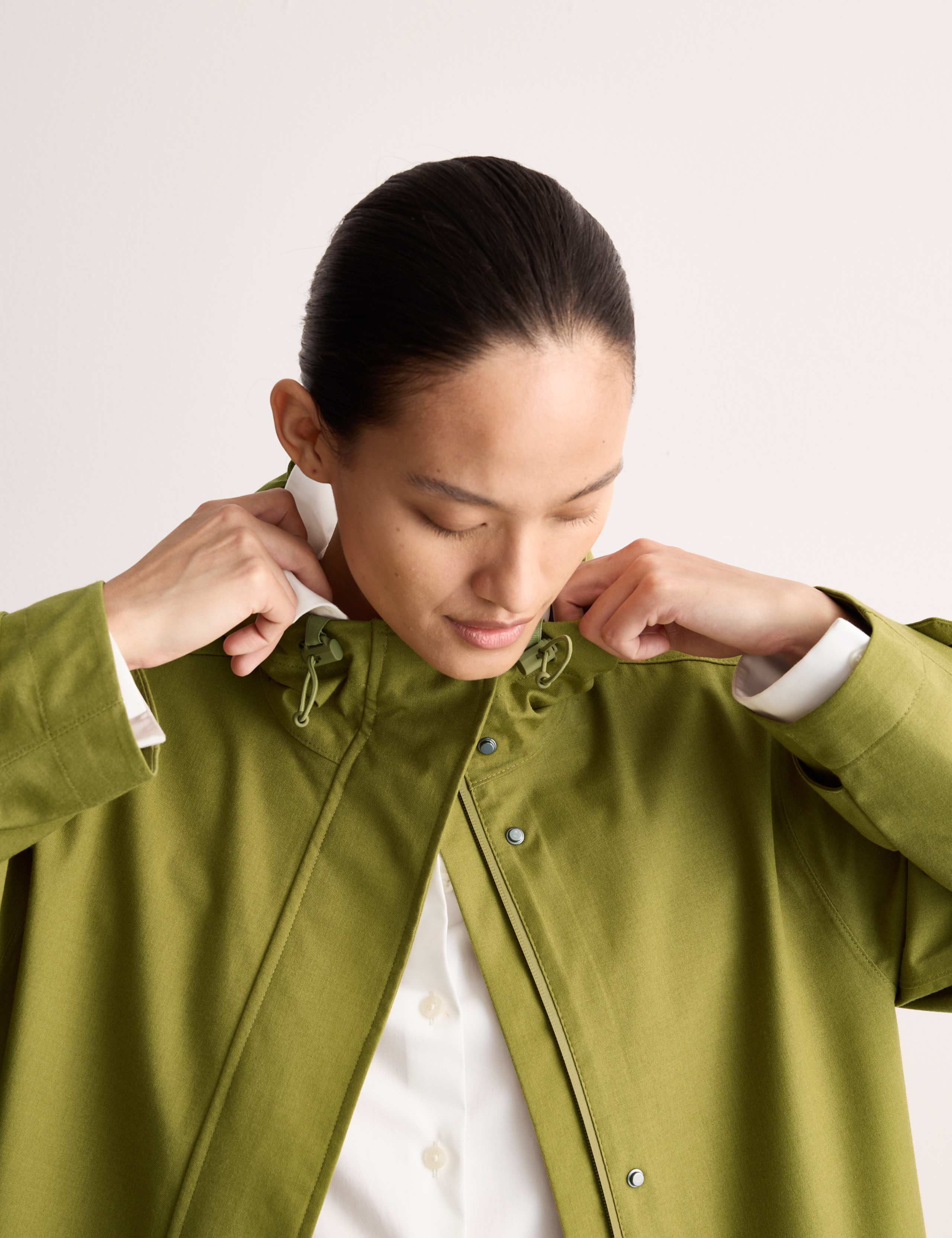 Waterproof Twill Hooded Raincoat 8 of 11