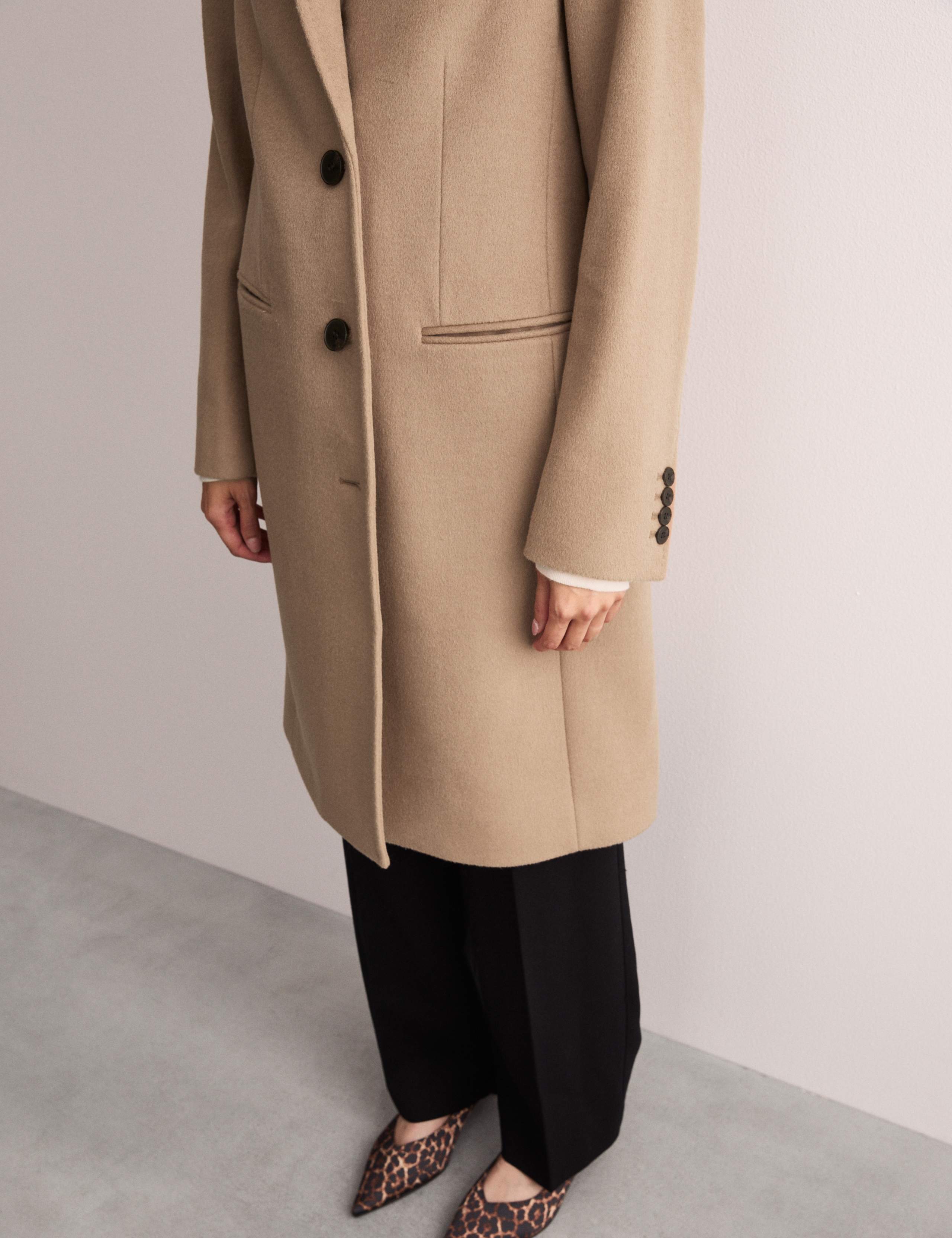 Pure Wool Single Breasted Boyfriend Coat 6 of 8