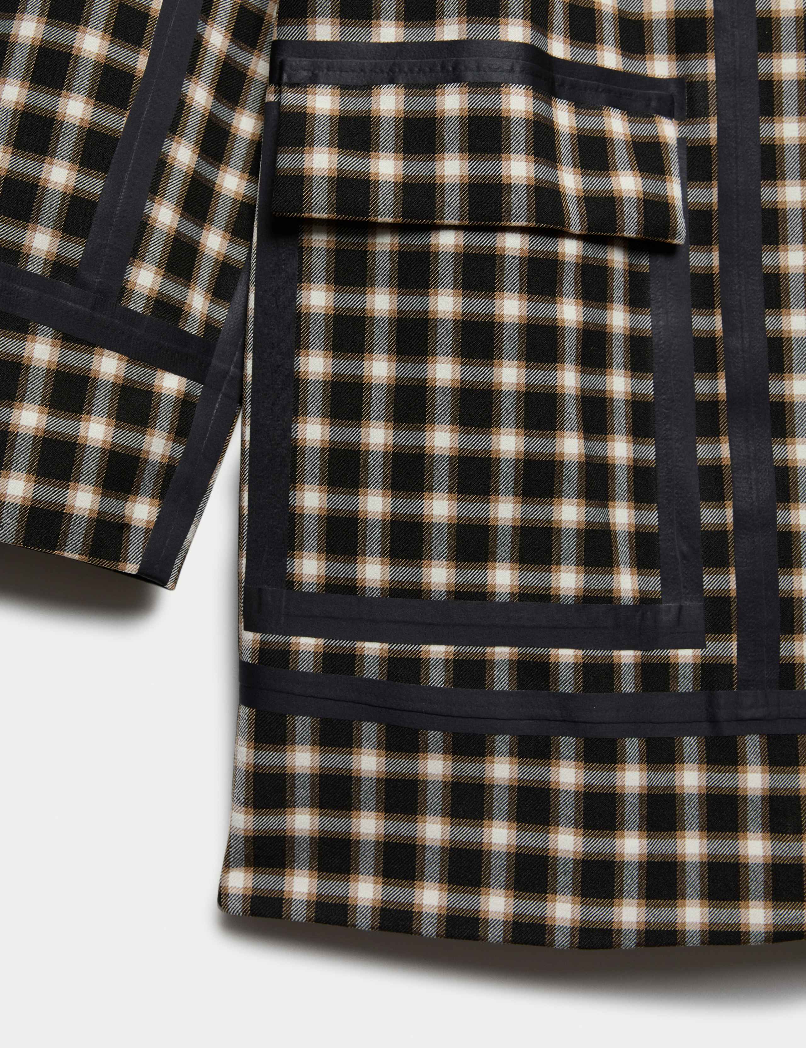 Waterproof Checked Hooded Short Raincoat 11 of 11