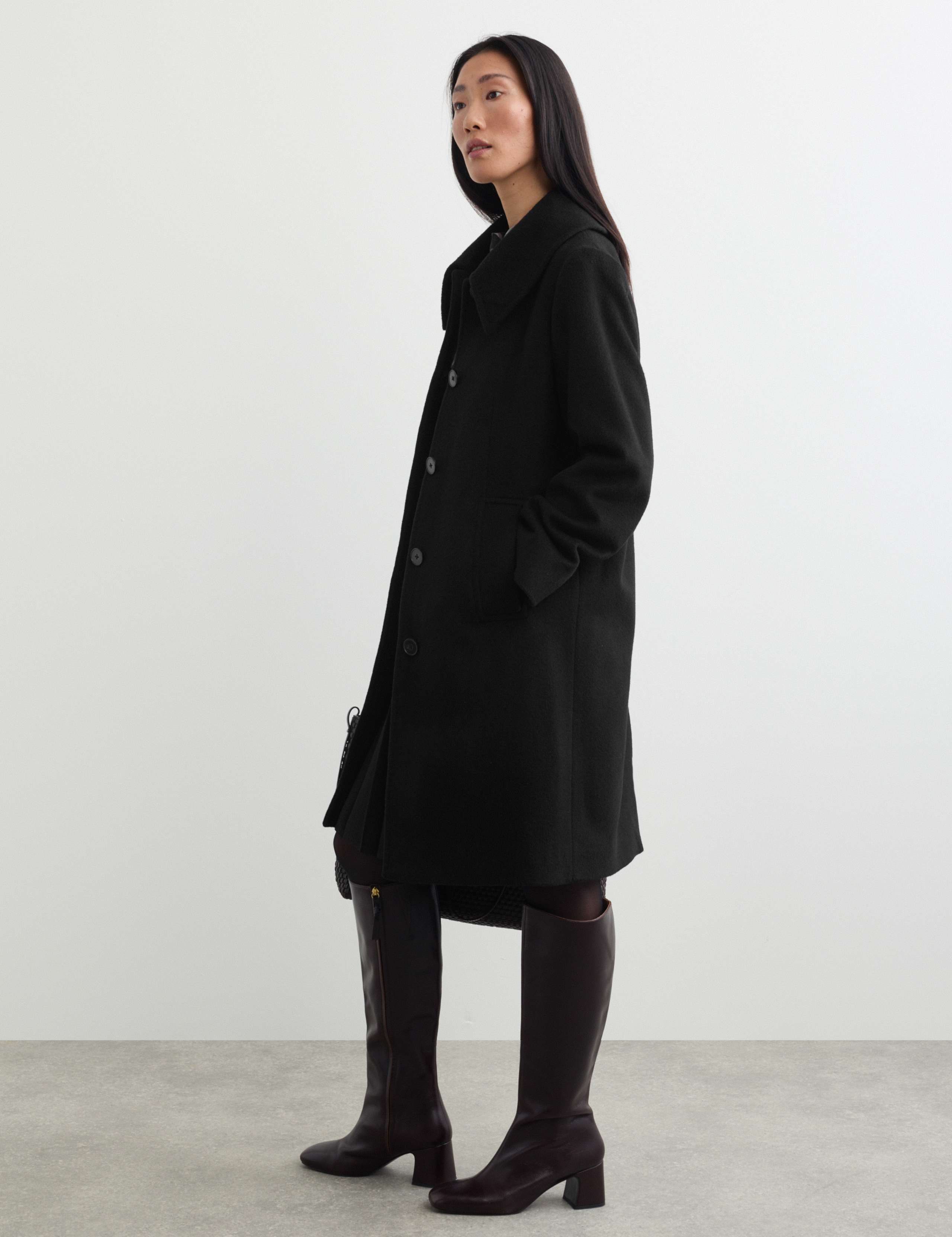 Pure Wool Collared Short Coat 6 of 8