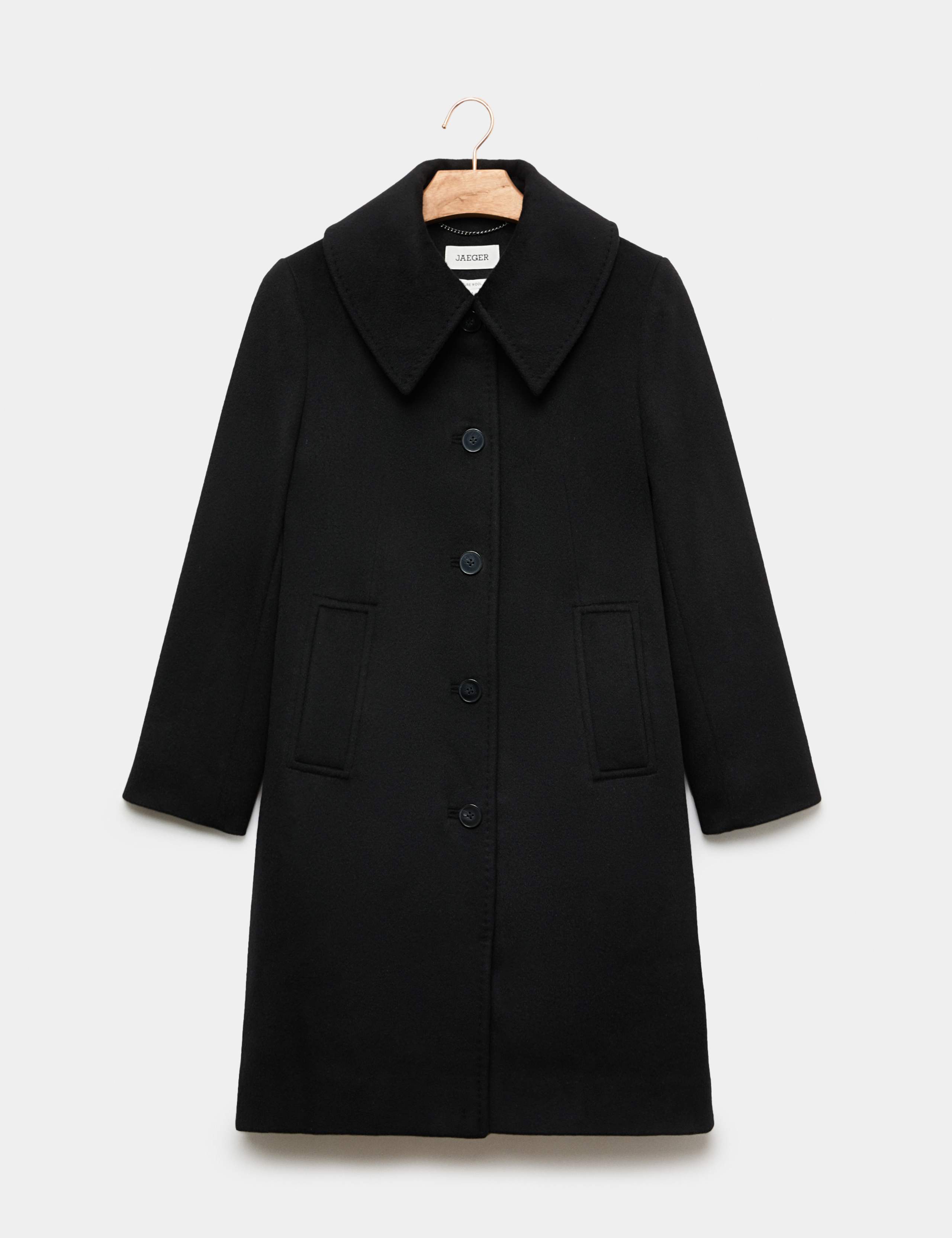 Pure Wool Collared Short Coat 2 of 8