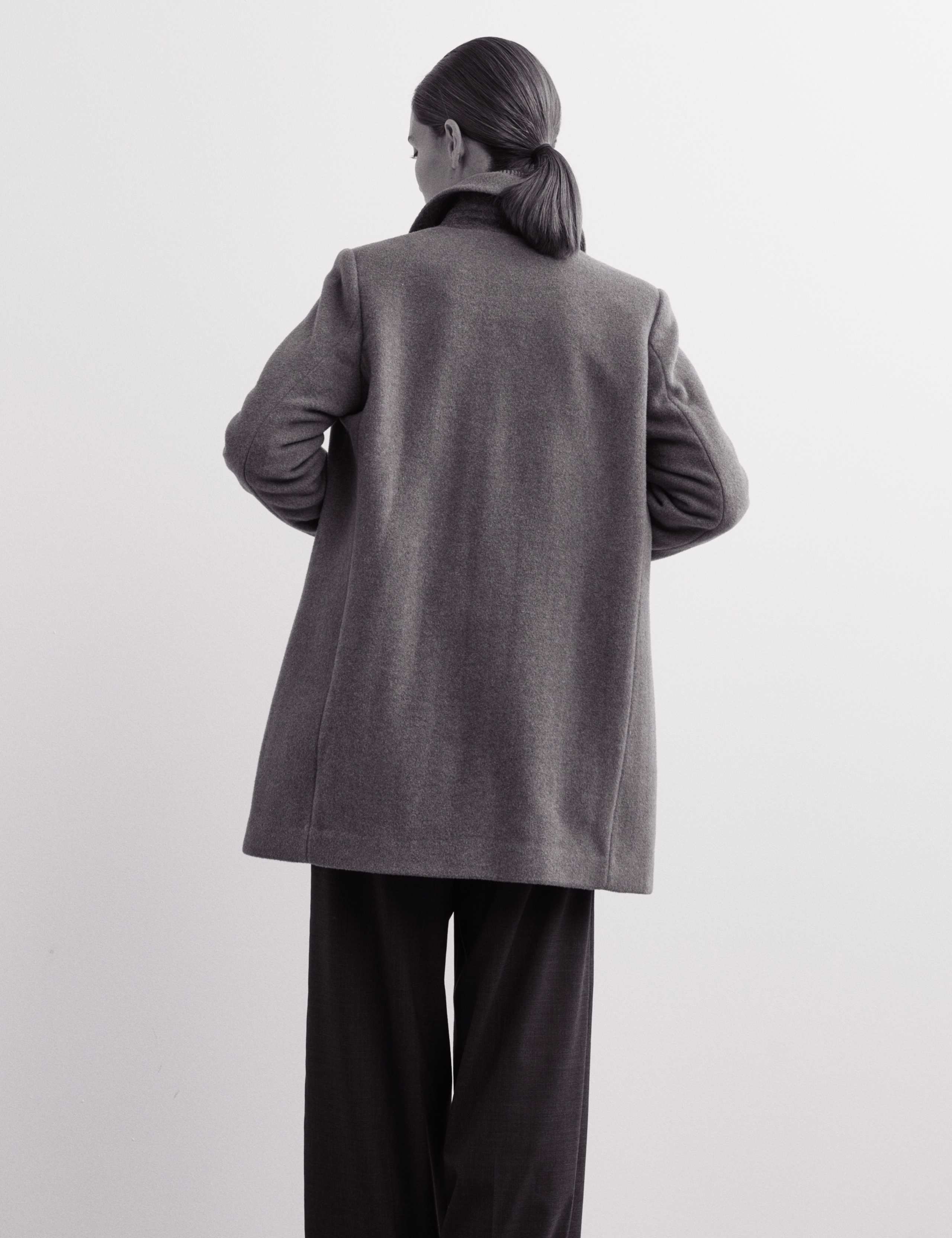 Pure Wool Single Breasted Short Car Coat 6 of 6