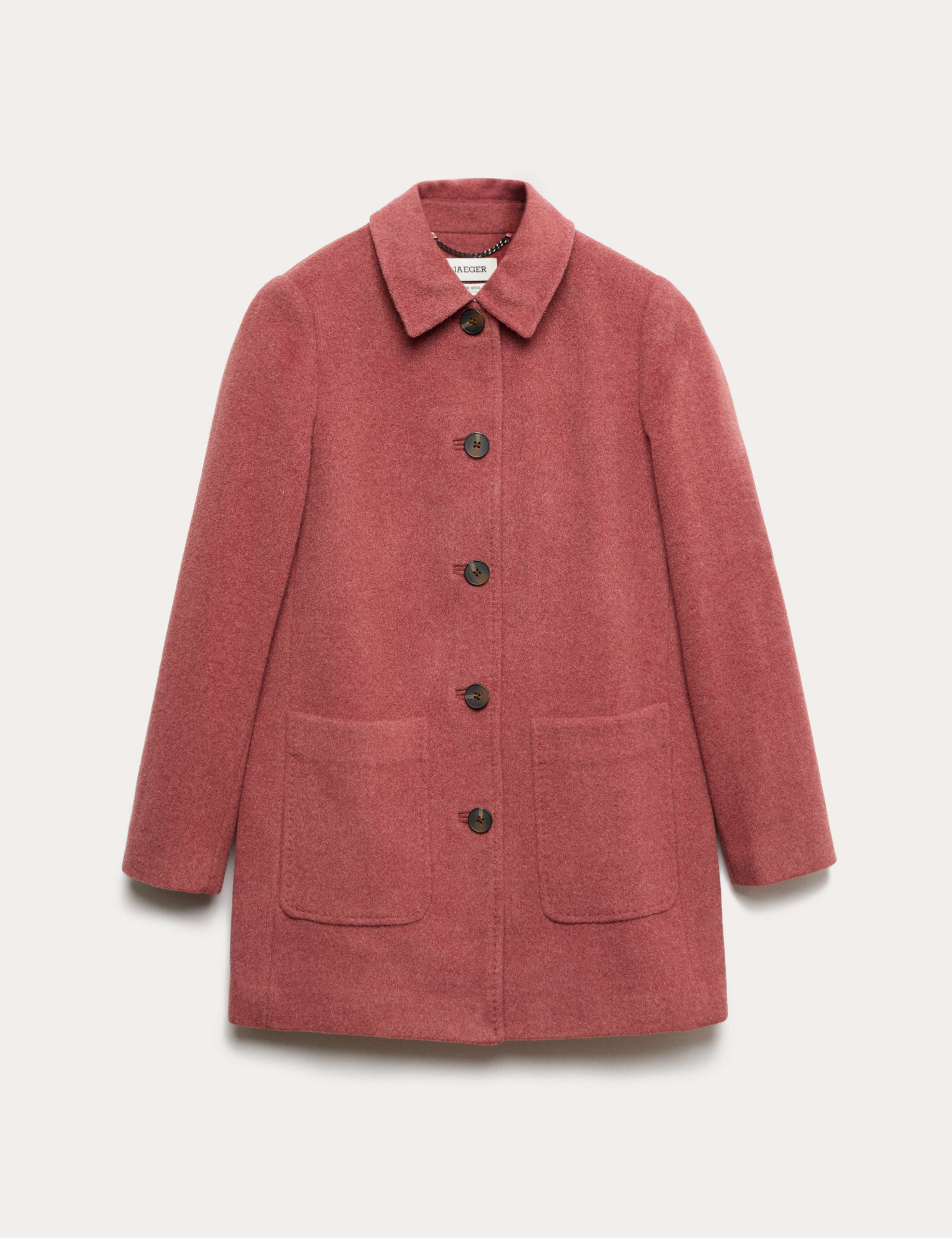 Pure Wool Single Breasted Short Car Coat 2 of 6