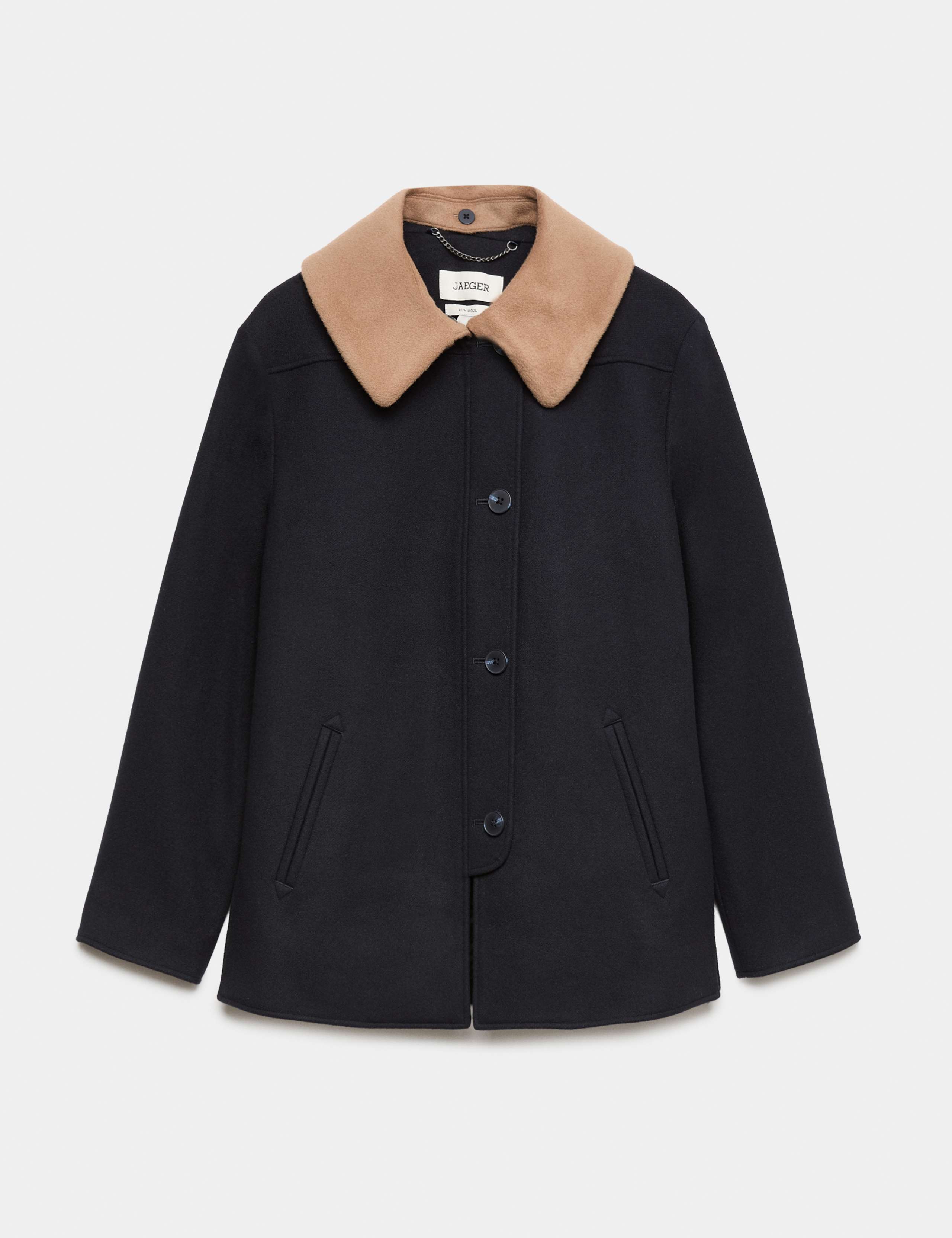 Wool Rich Collared Coat 1 of 2