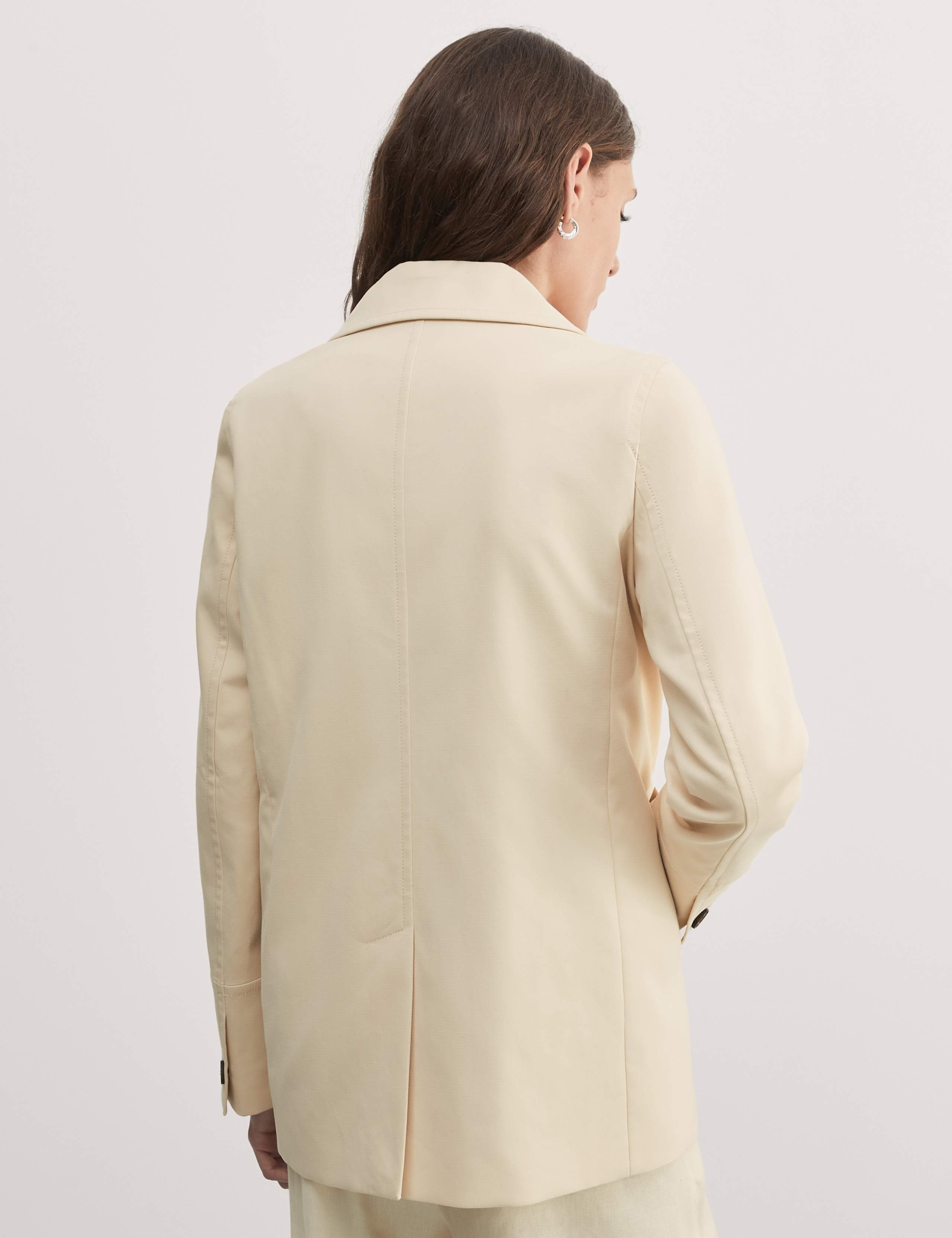 Pure Cotton Double Breasted Pea Coat 4 of 5