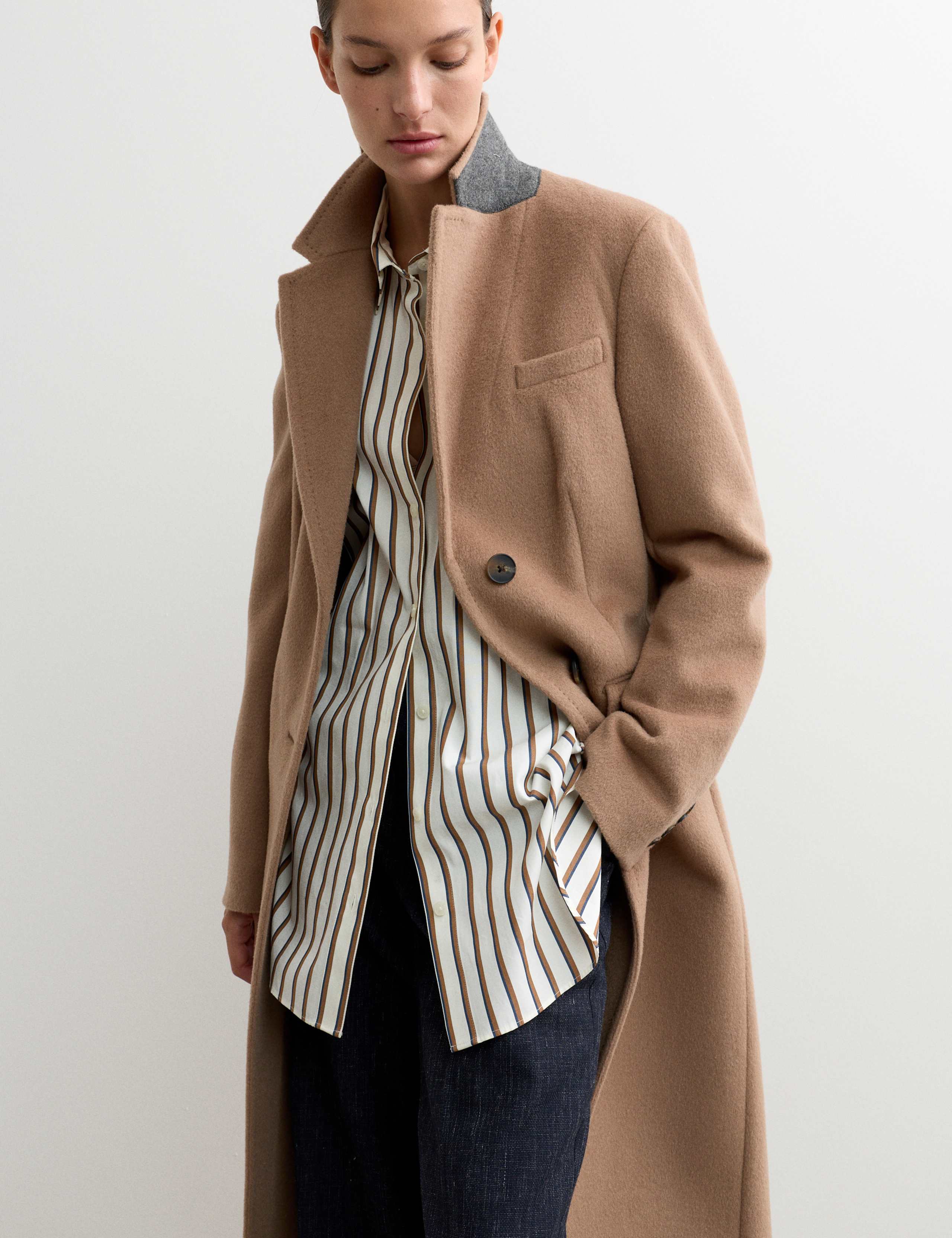 Longline Pure Wool Boyfriend Coat 4 of 8