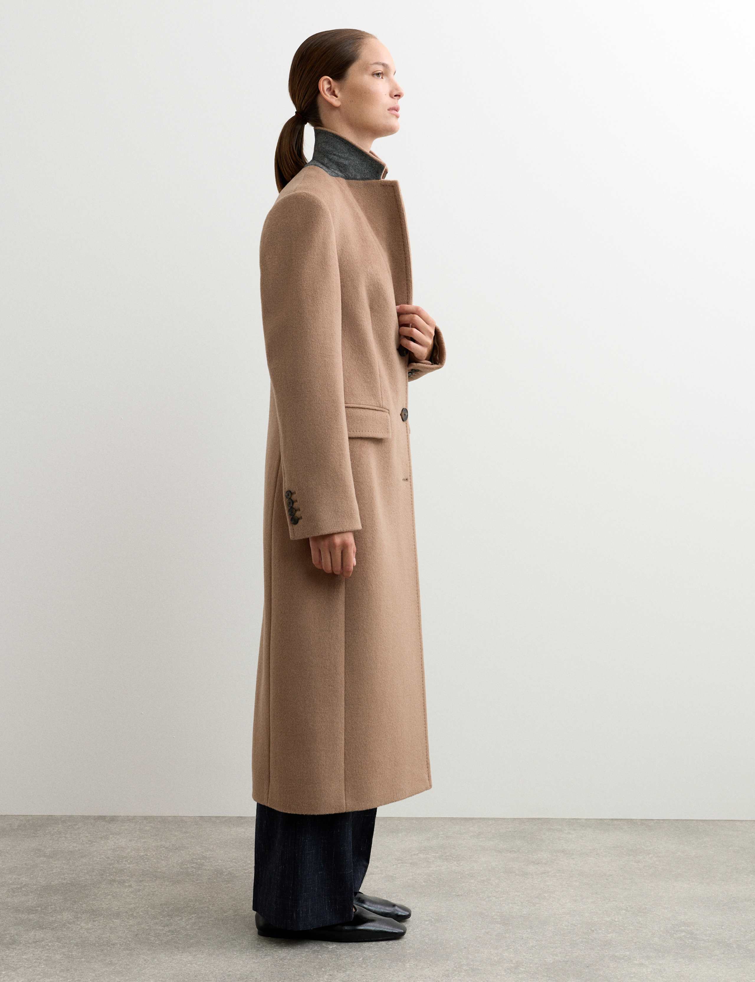 Longline Pure Wool Boyfriend Coat 6 of 8