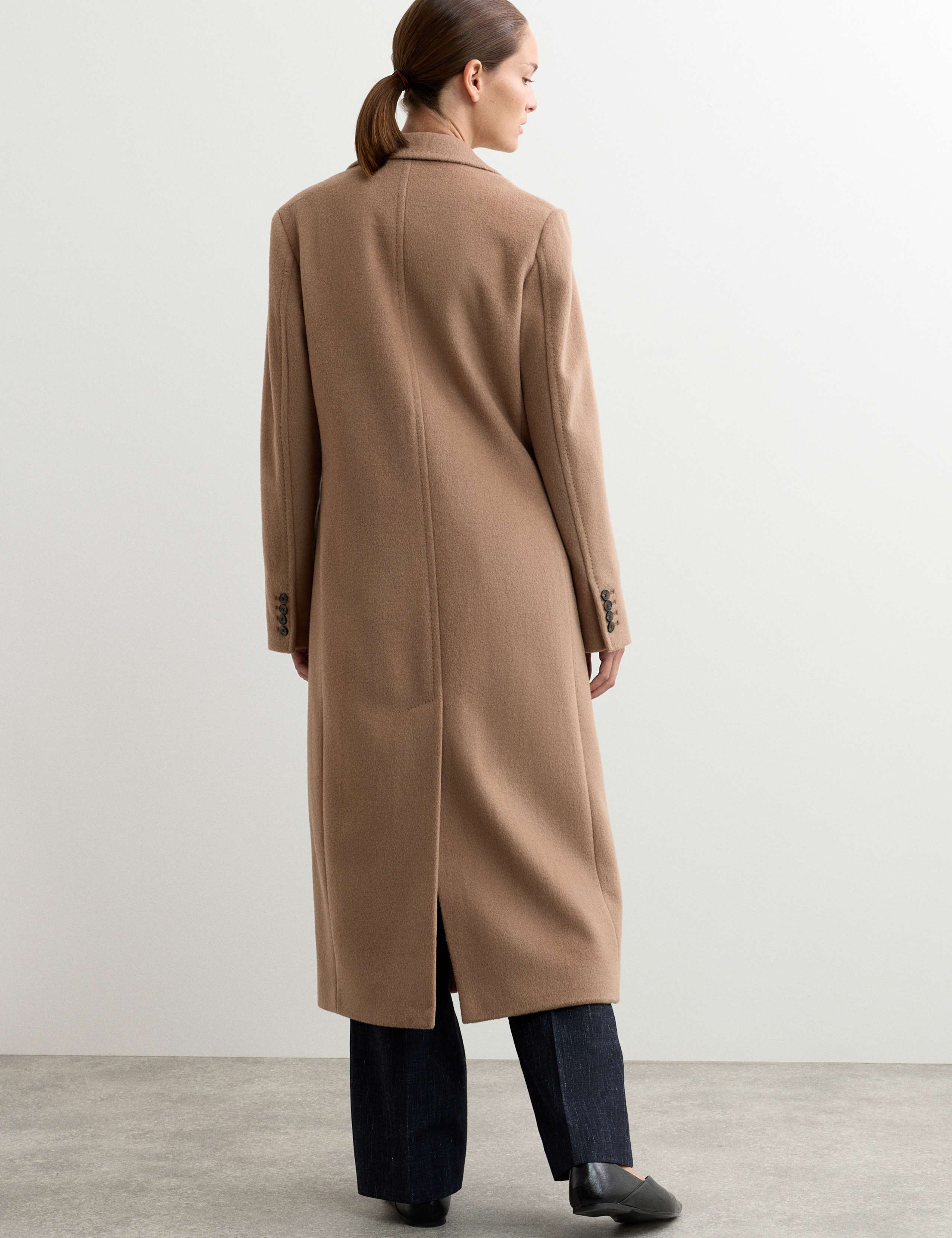 Longline Pure Wool Boyfriend Coat 7 of 8