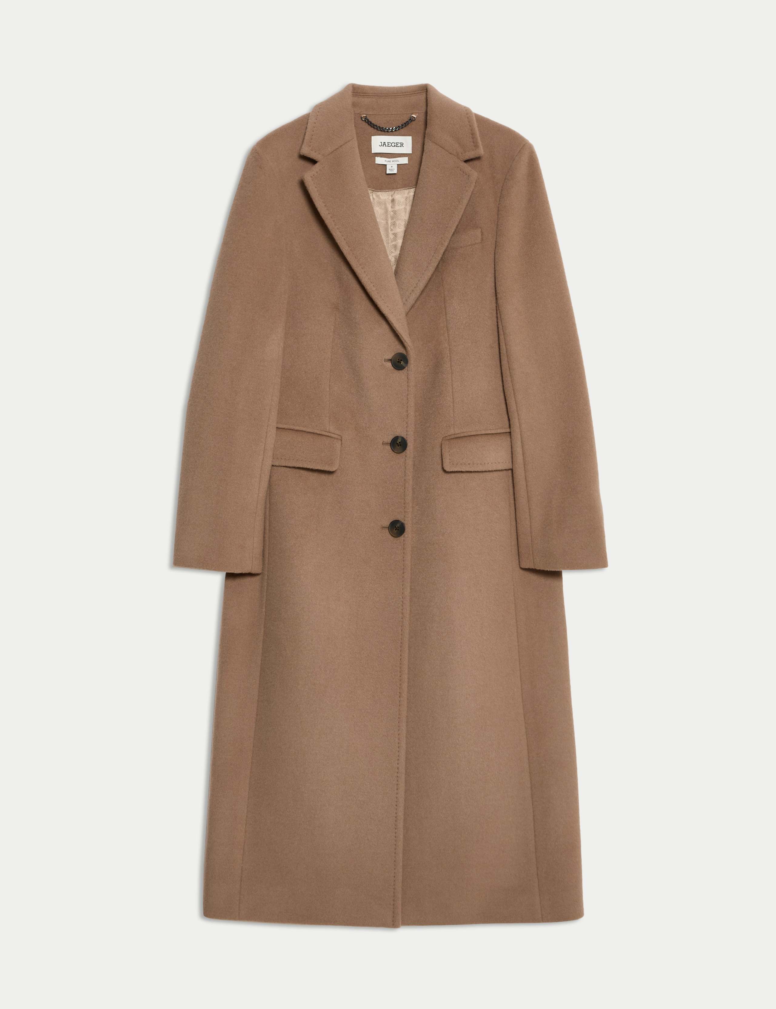 Longline Pure Wool Boyfriend Coat 2 of 8