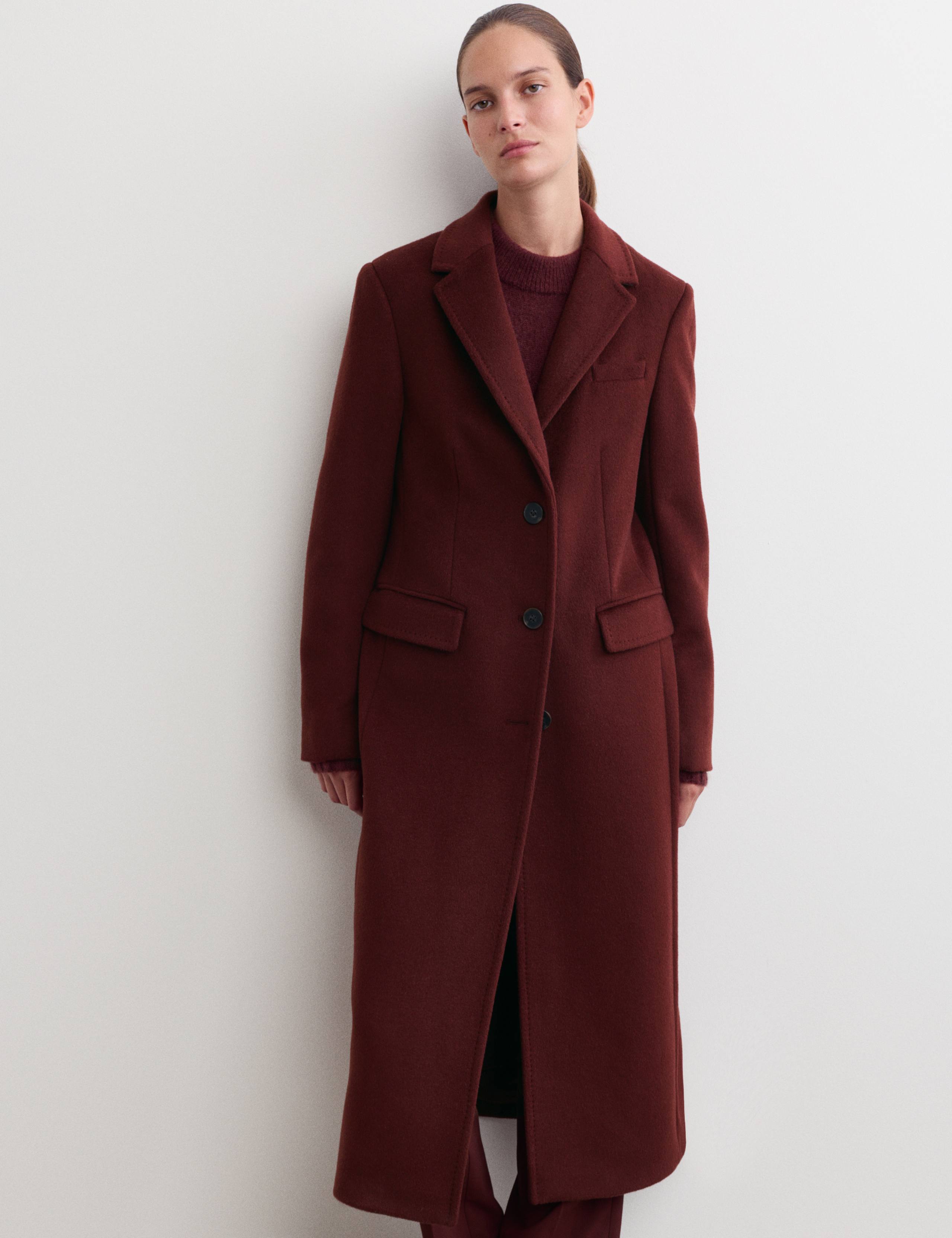 Longline Pure Wool Boyfriend Coat 3 of 7