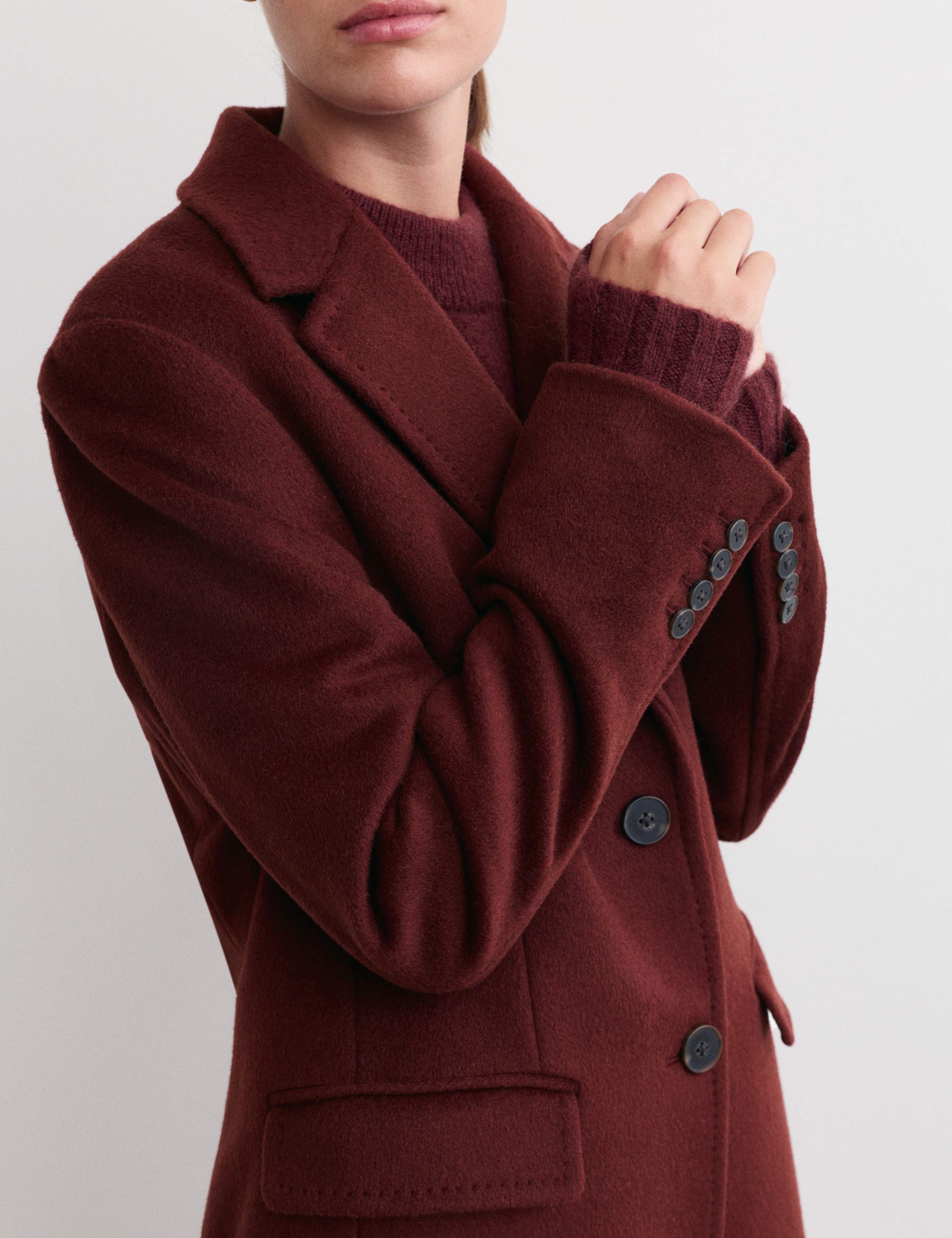 Longline Pure Wool Boyfriend Coat 4 of 7