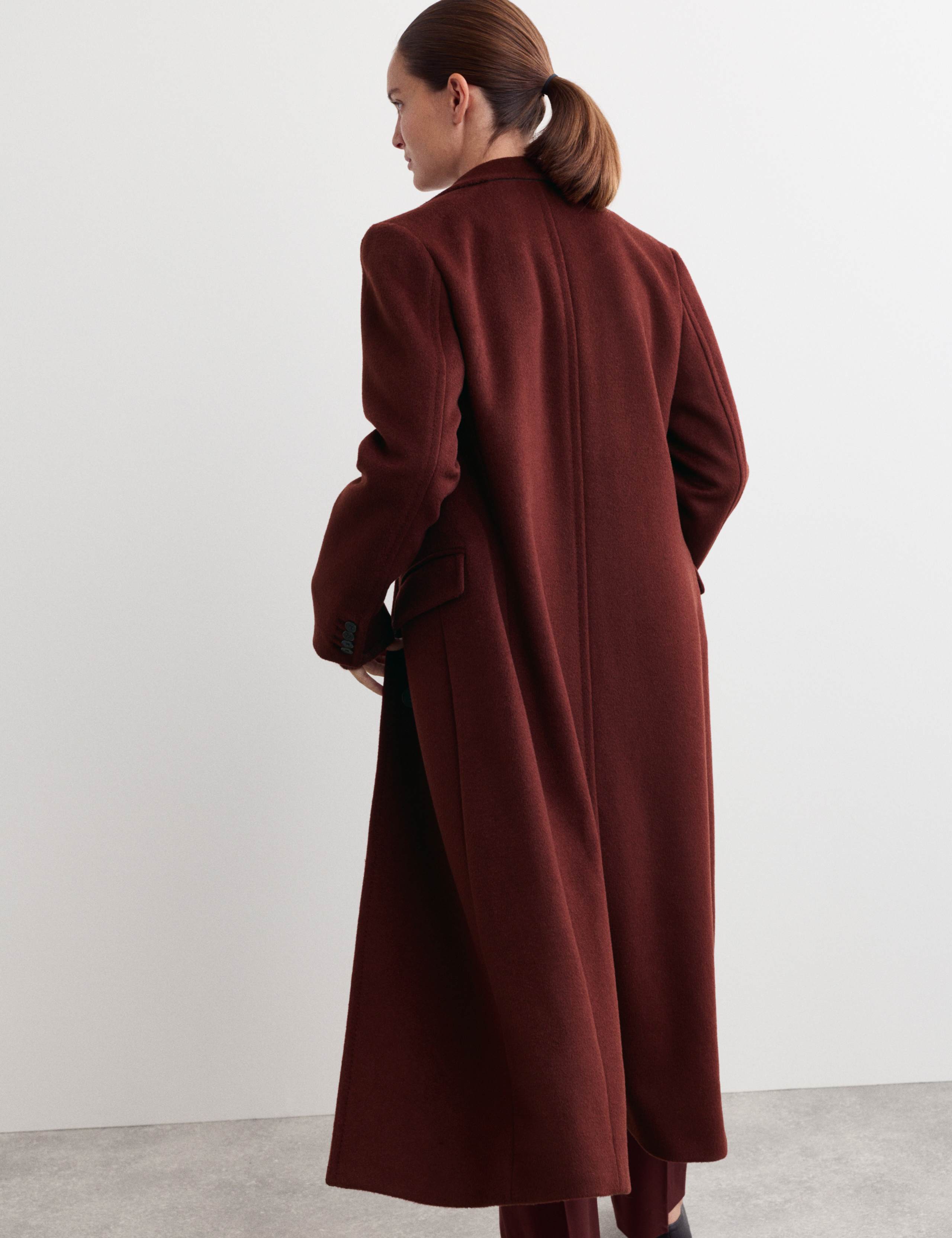 Longline Pure Wool Boyfriend Coat 7 of 7