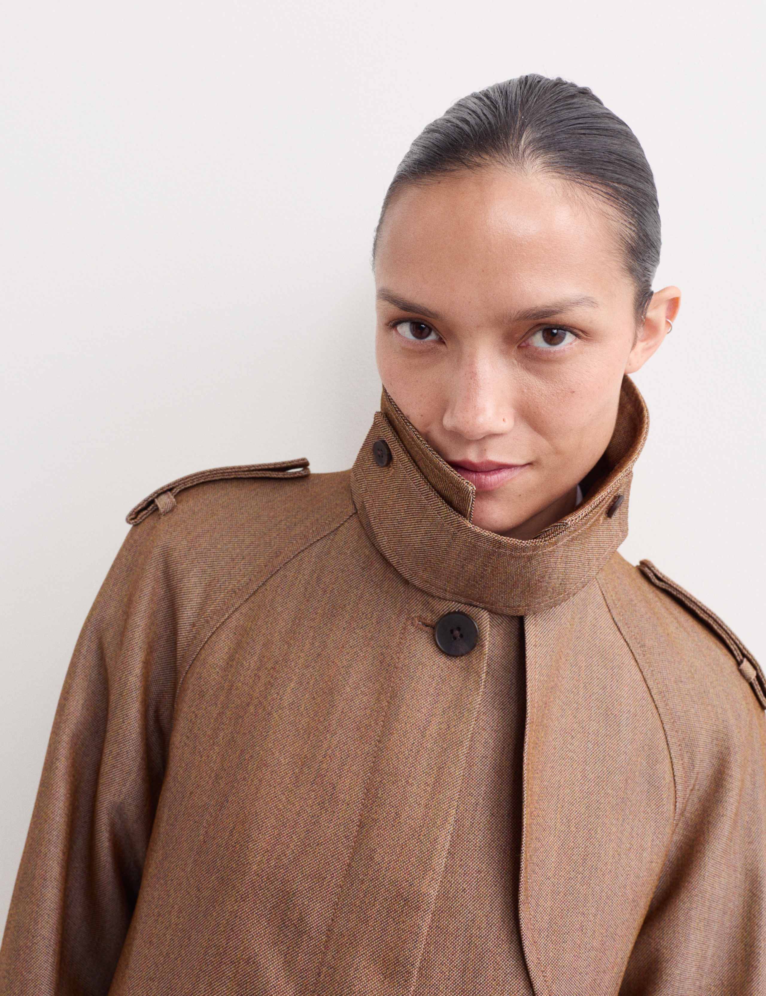 Wool Rich Twill Collared Longline Overcoat 4 of 7