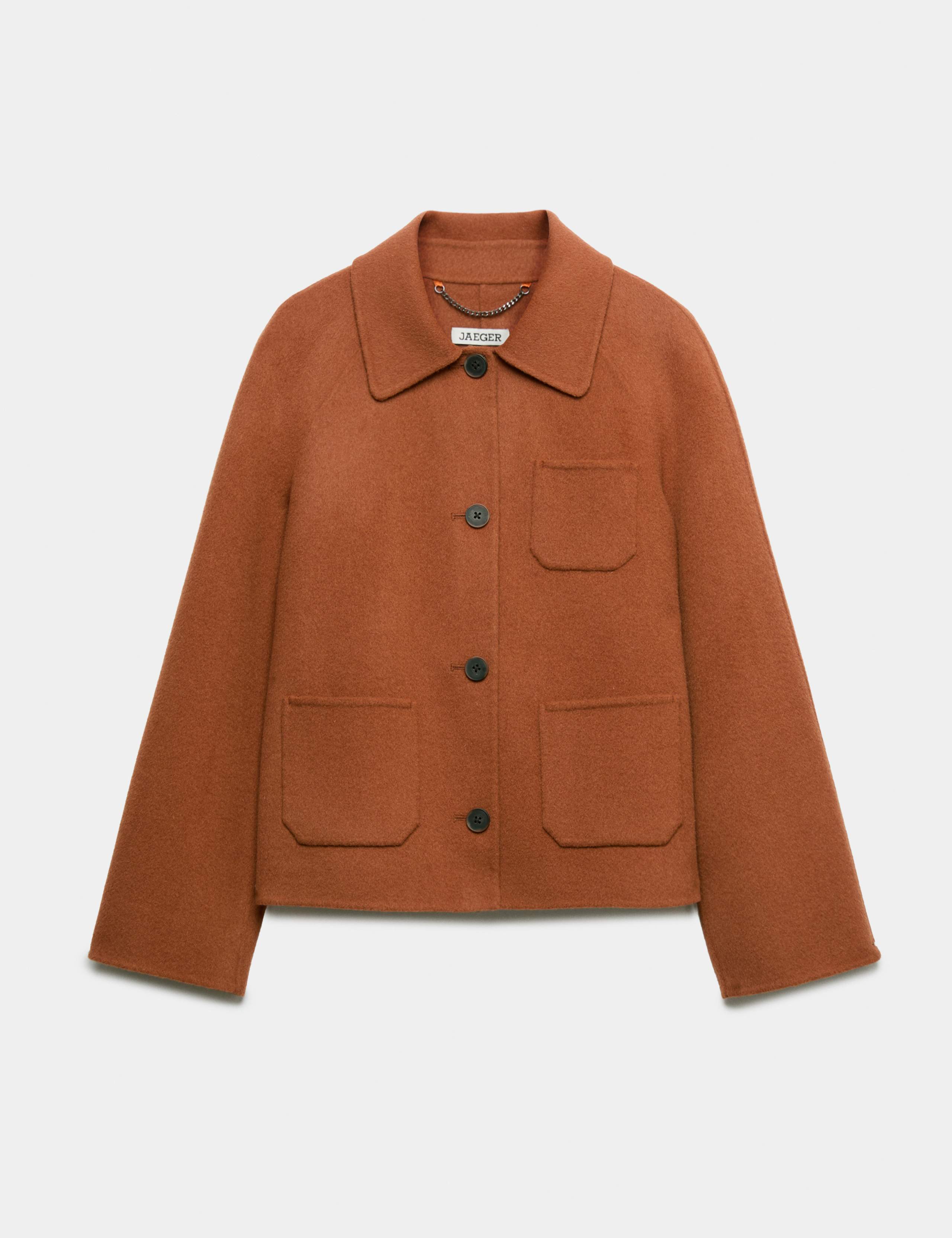 Double Faced Wool Collared Short Jacket 2 of 8