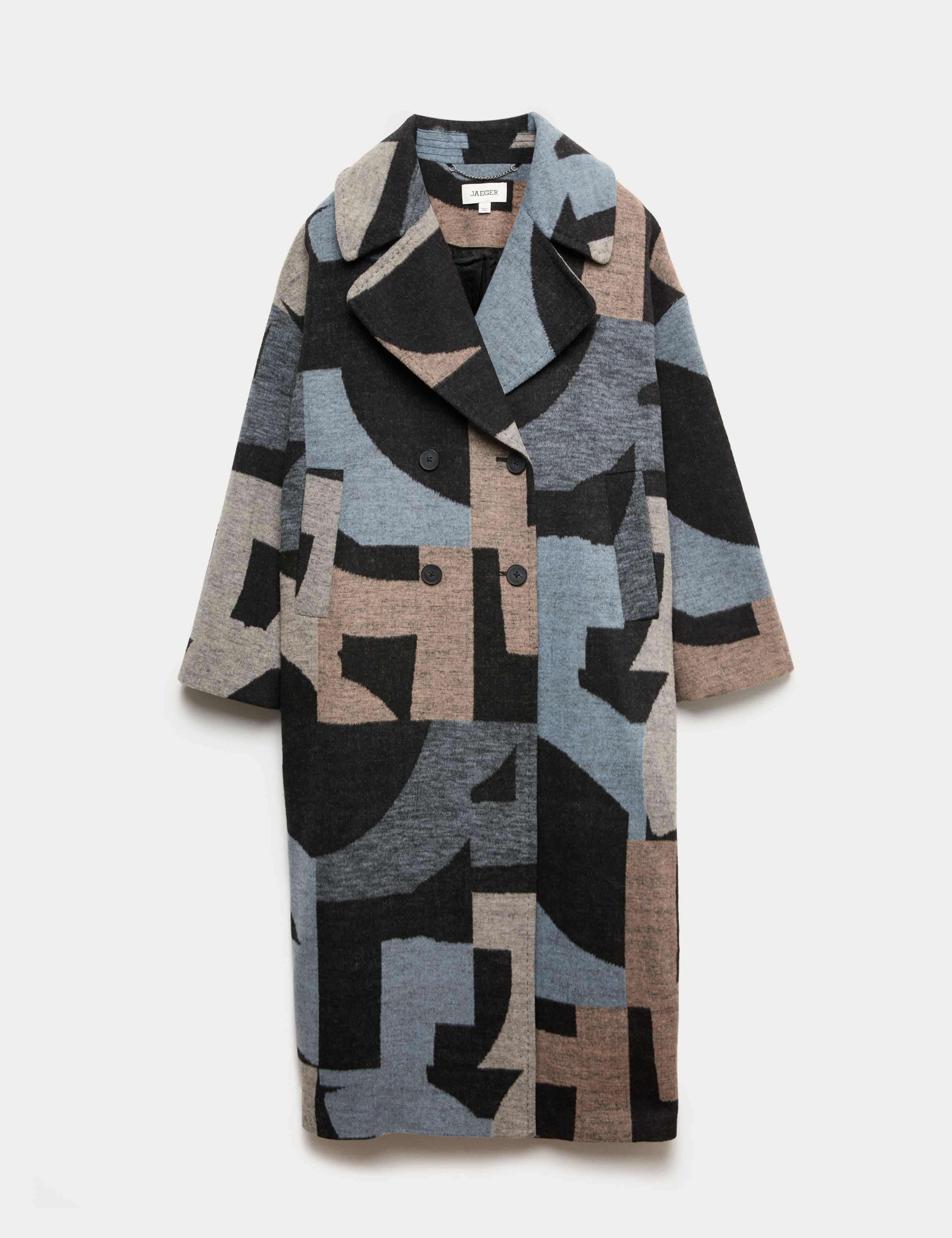 Wool Rich Relaxed Longline Cocoon Coat 2 of 6