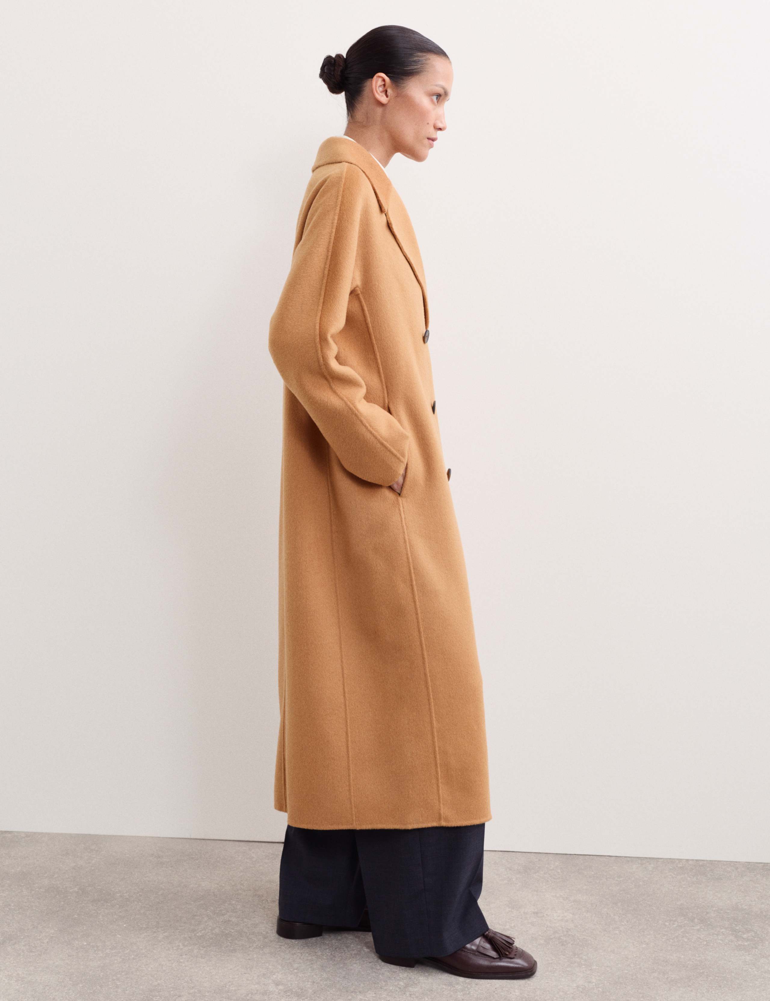 Pure Wool Double Faced Longline Boyfriend Coat 5 of 7