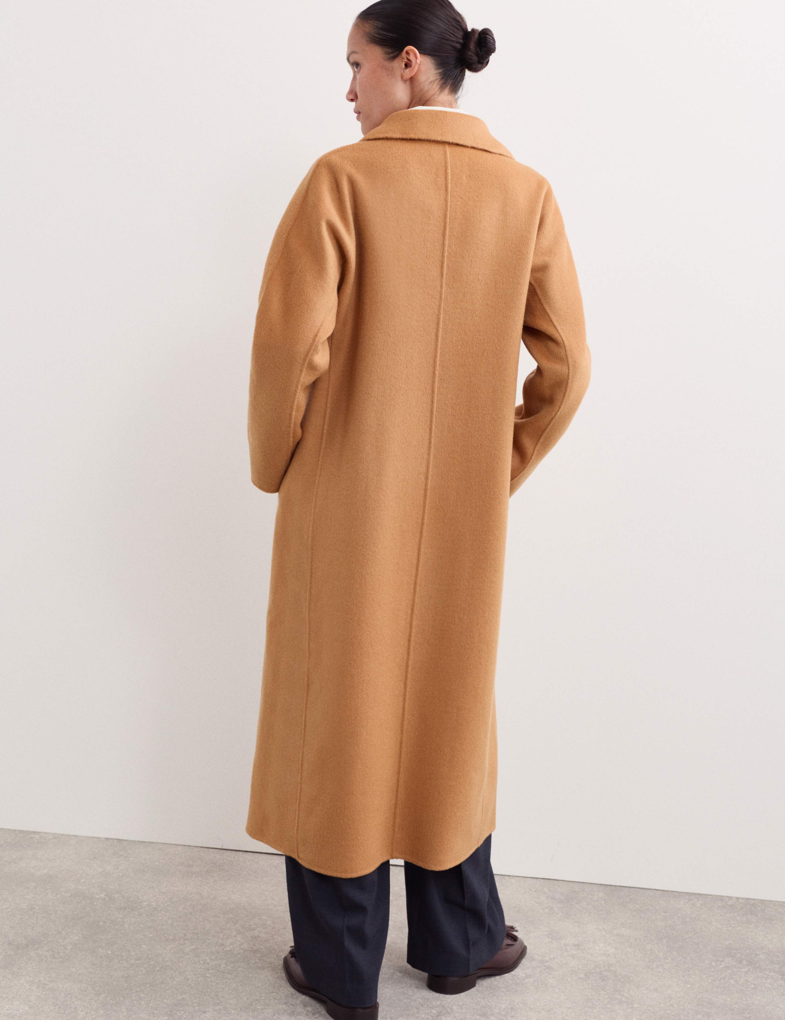 Pure Wool Double Faced Longline Boyfriend Coat 7 of 7
