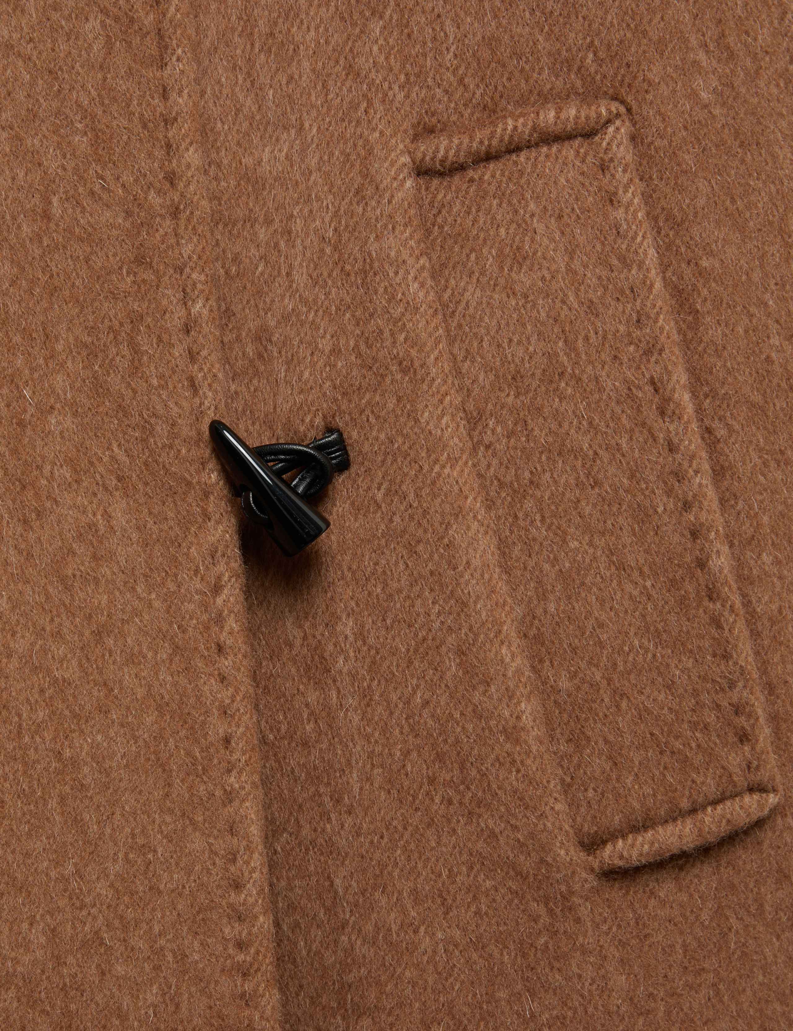 Wool Rich Funnel Neck Duffle Coat with Cashmere 9 of 9