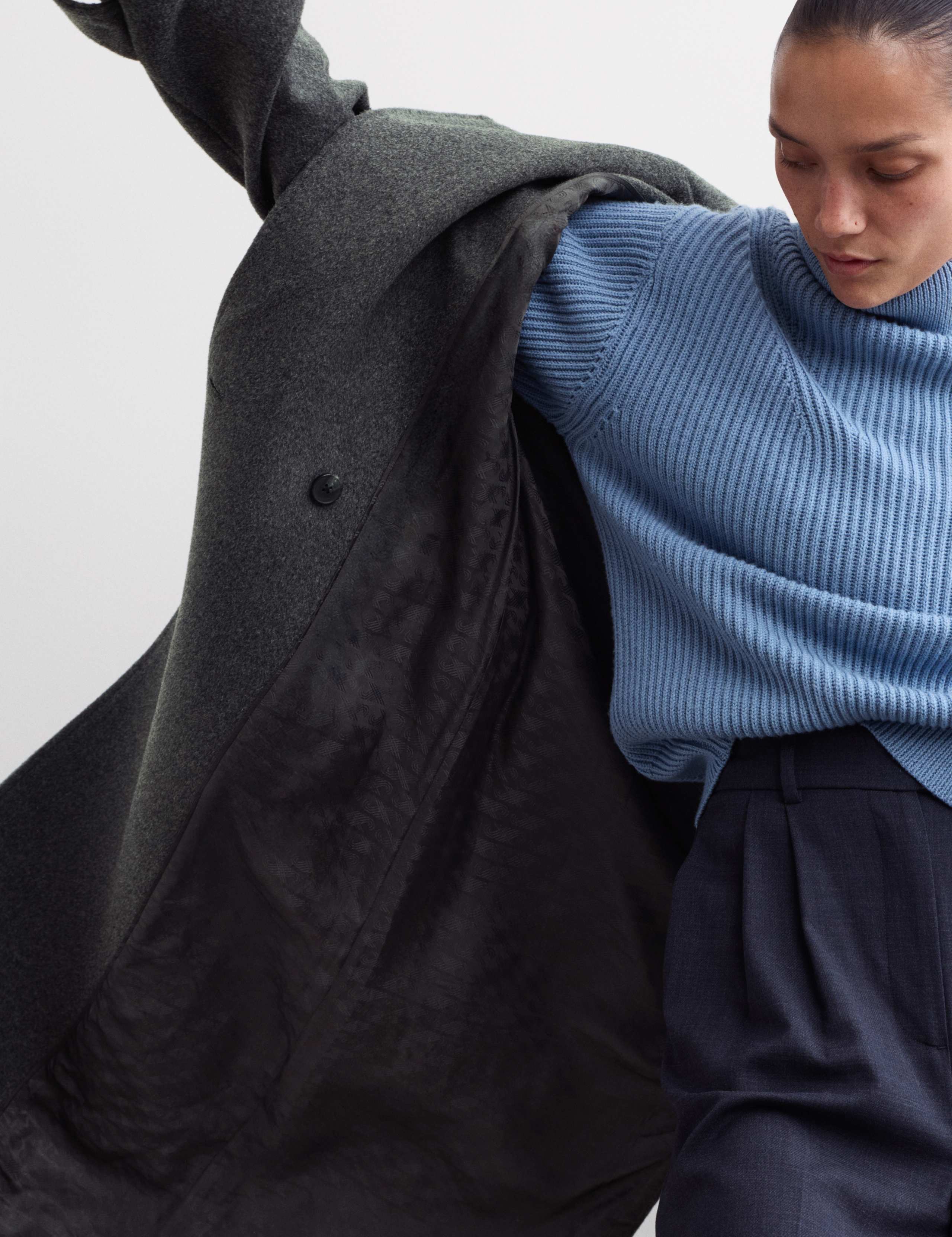 Pure Wool Belted Longline Wrap Coat 5 of 8