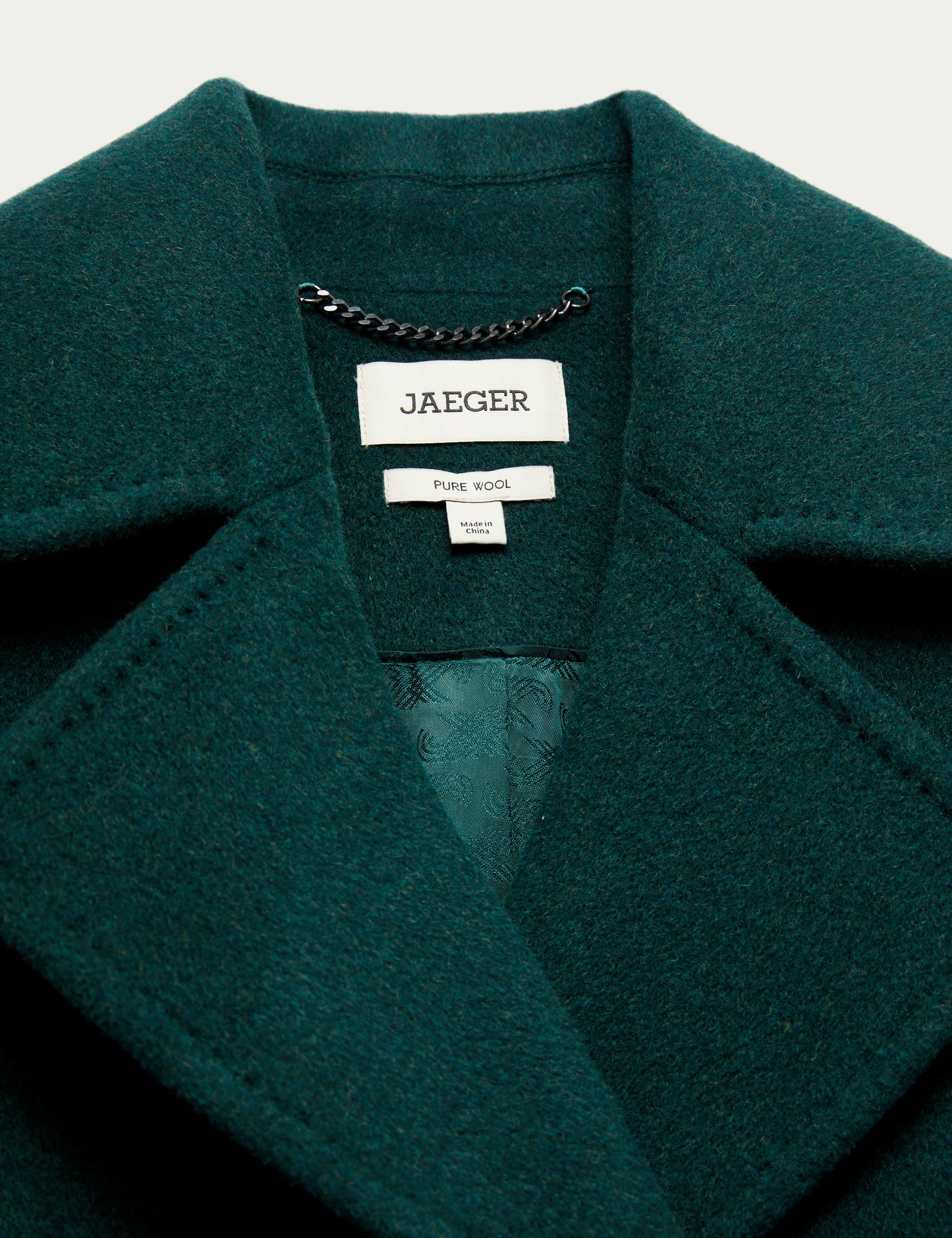 Pure Wool Relaxed Longline Cocoon Coat 7 of 7