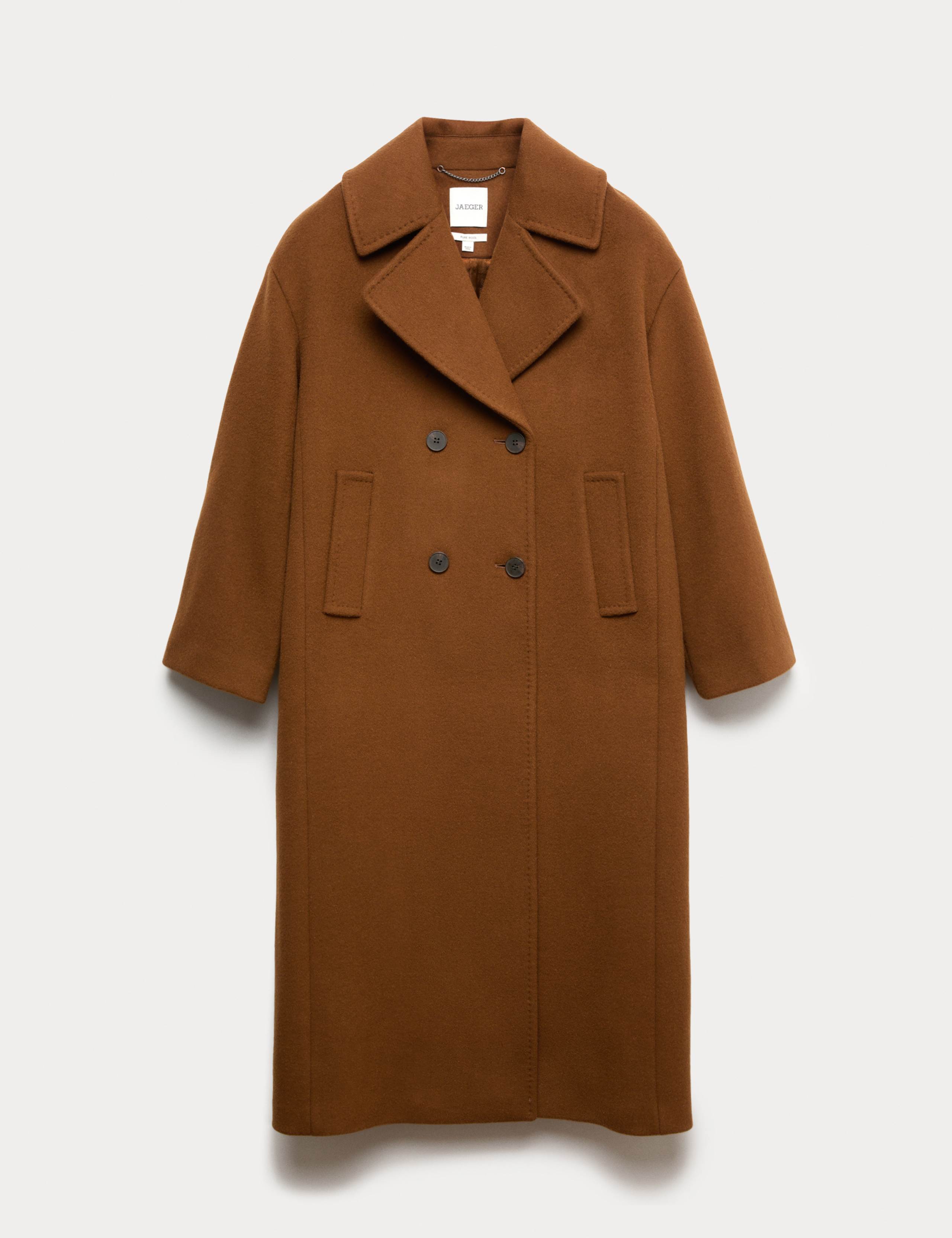 Pure Wool Relaxed Longline Cocoon Coat 2 of 8