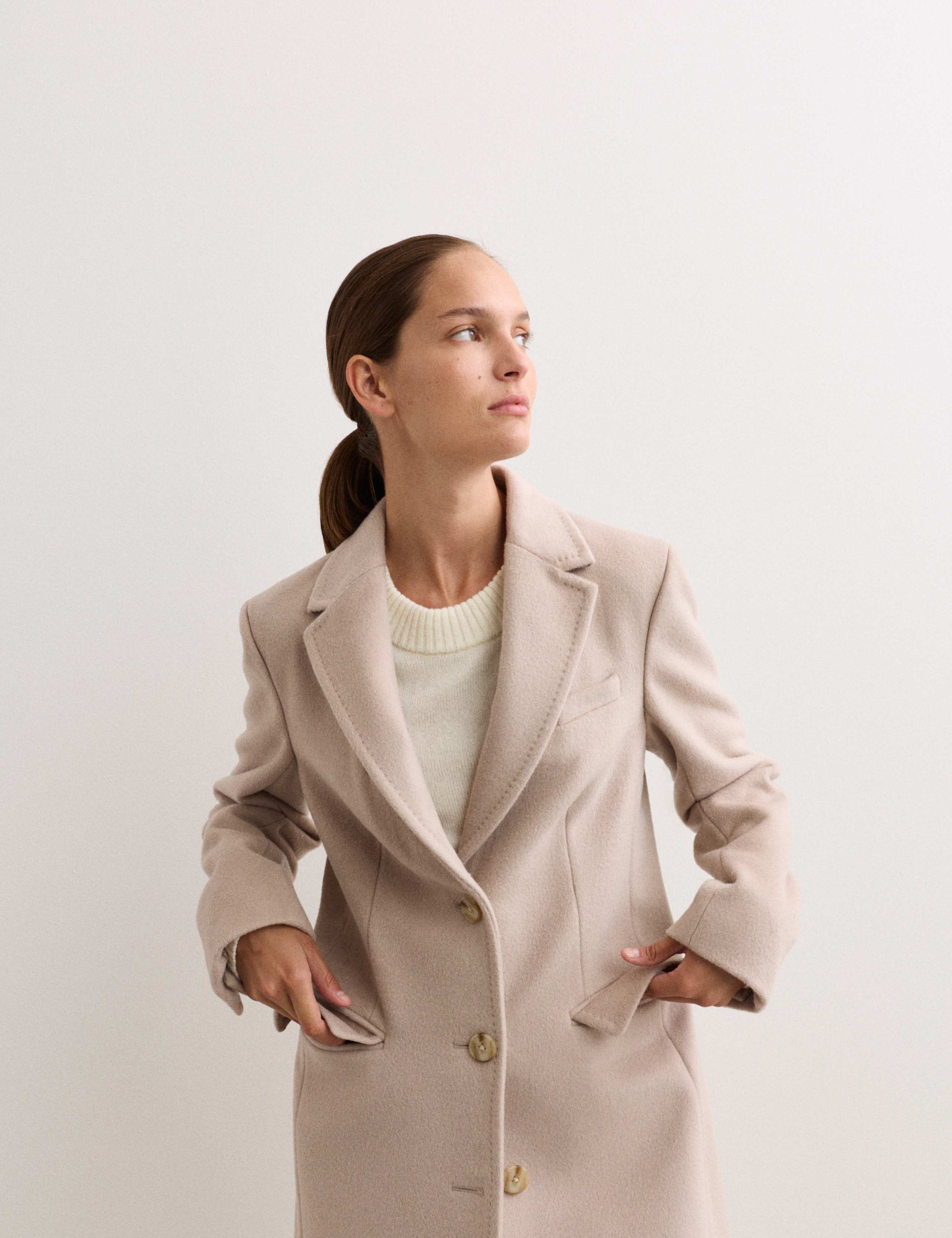 Pure Wool Single Breasted Boyfriend Coat 5 of 7