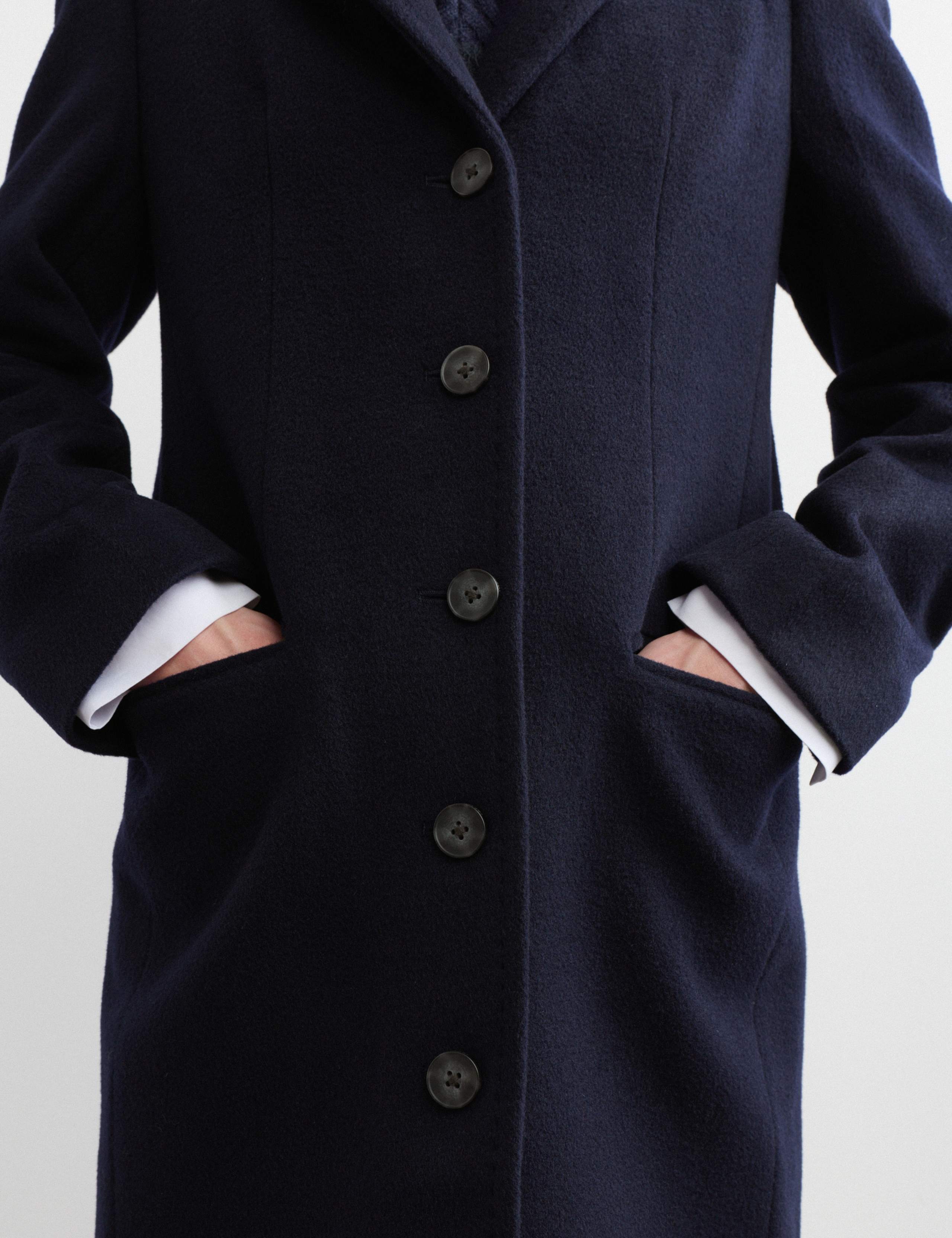 Pure Wool Short Boyfriend Coat 3 of 8