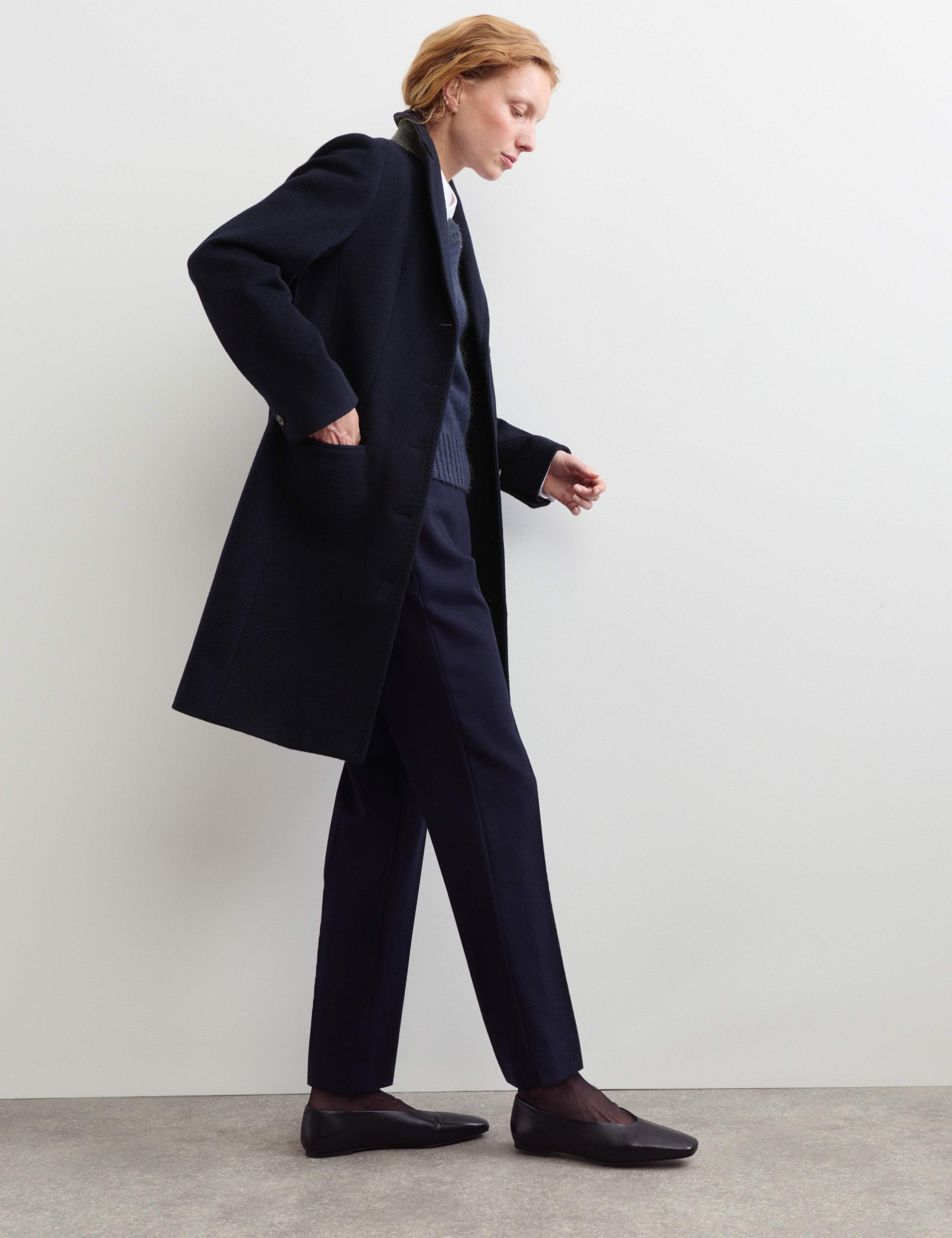 Pure Wool Short Boyfriend Coat 6 of 8