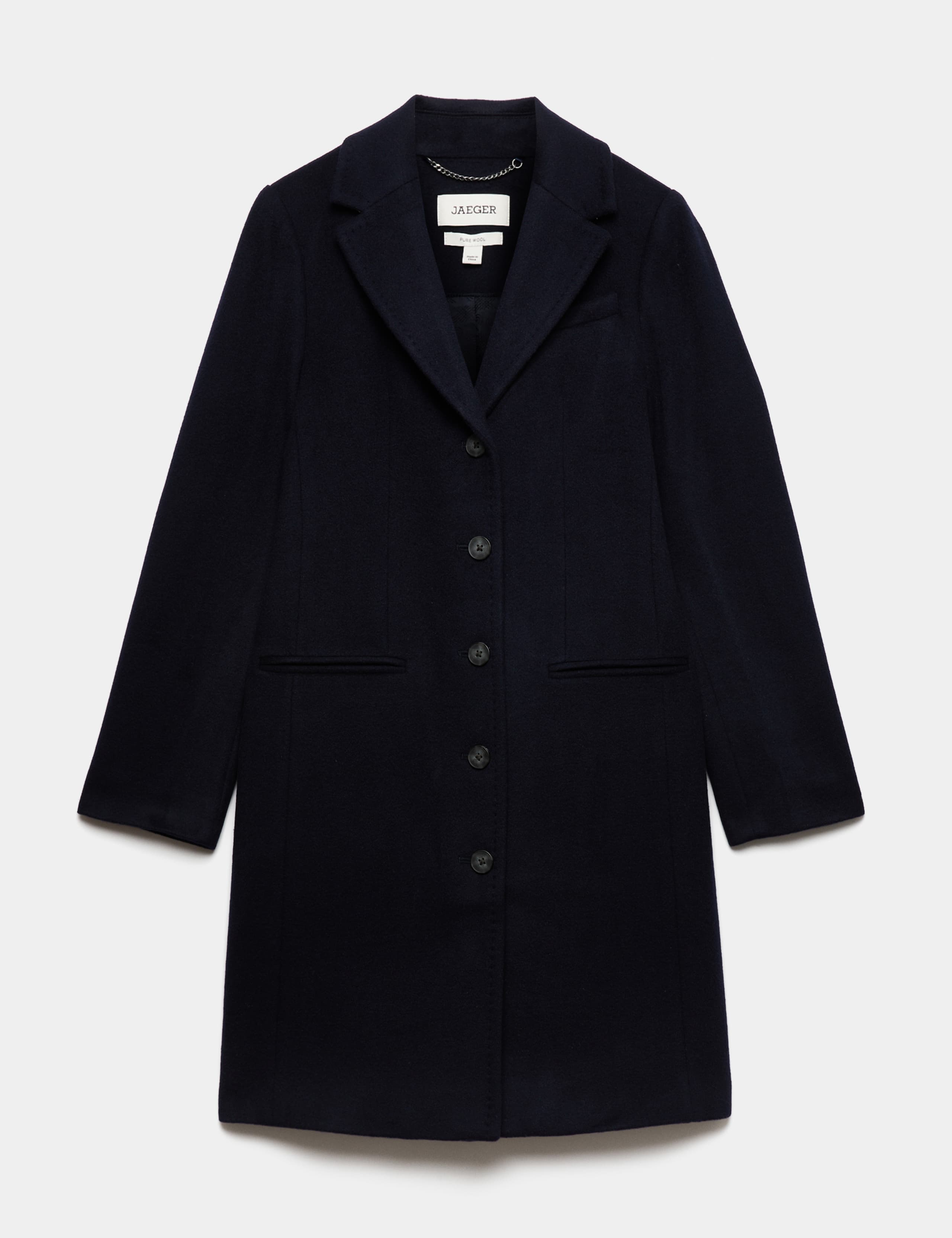 Pure Wool Short Boyfriend Coat 2 of 8