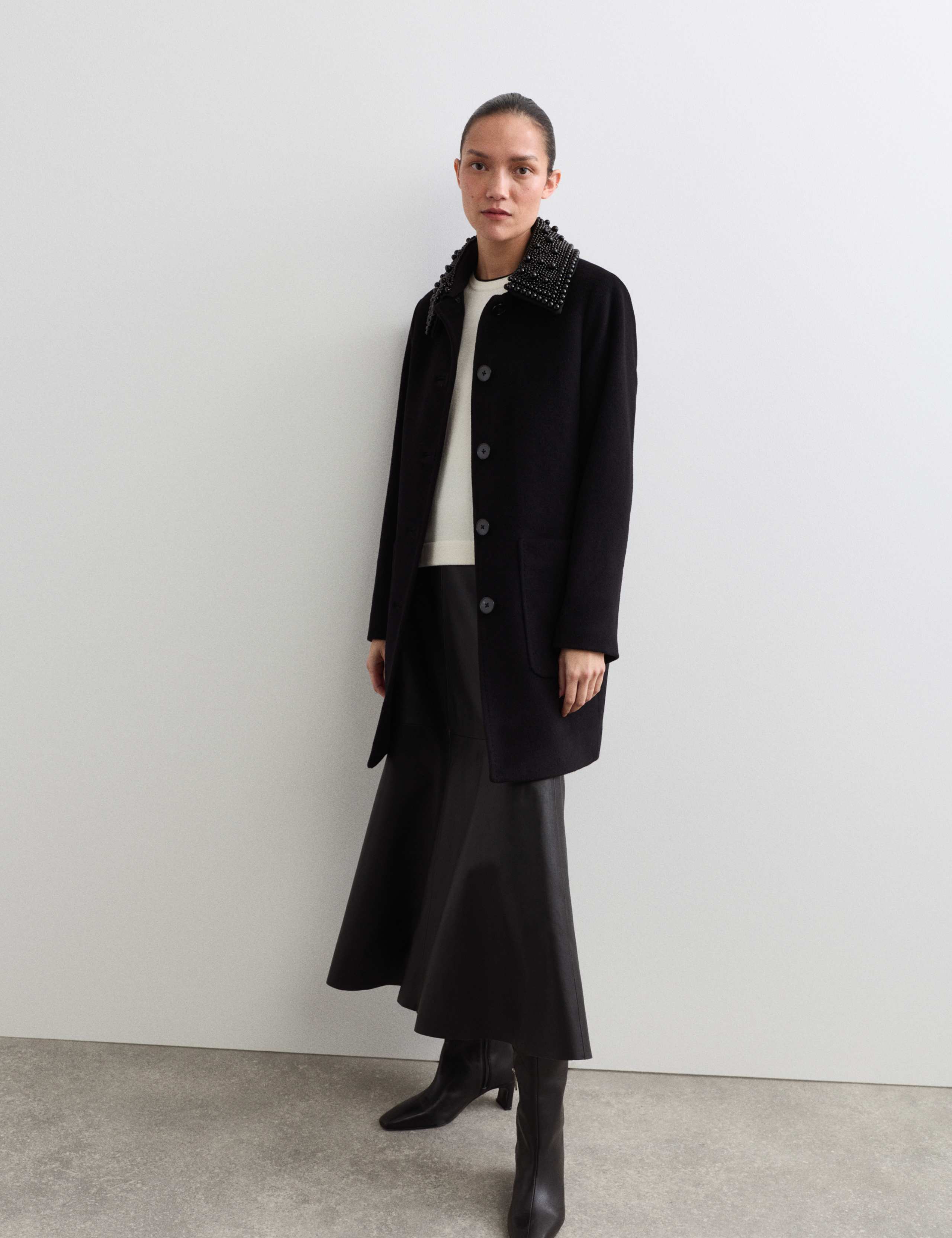 Pure Wool Short Car Coat 1 of 7