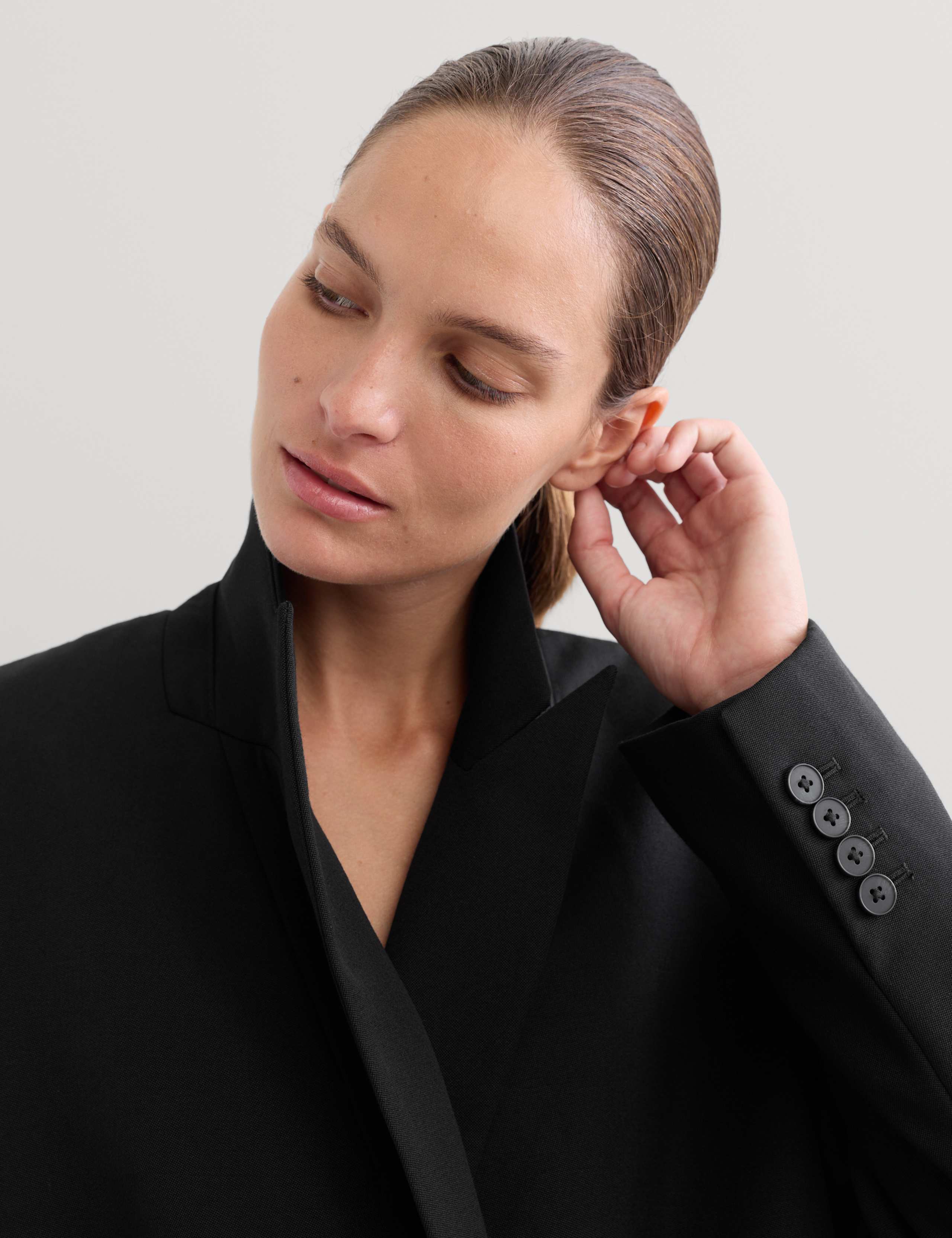 Pure Wool Tailored Double Breasted Longline Coat 4 of 8