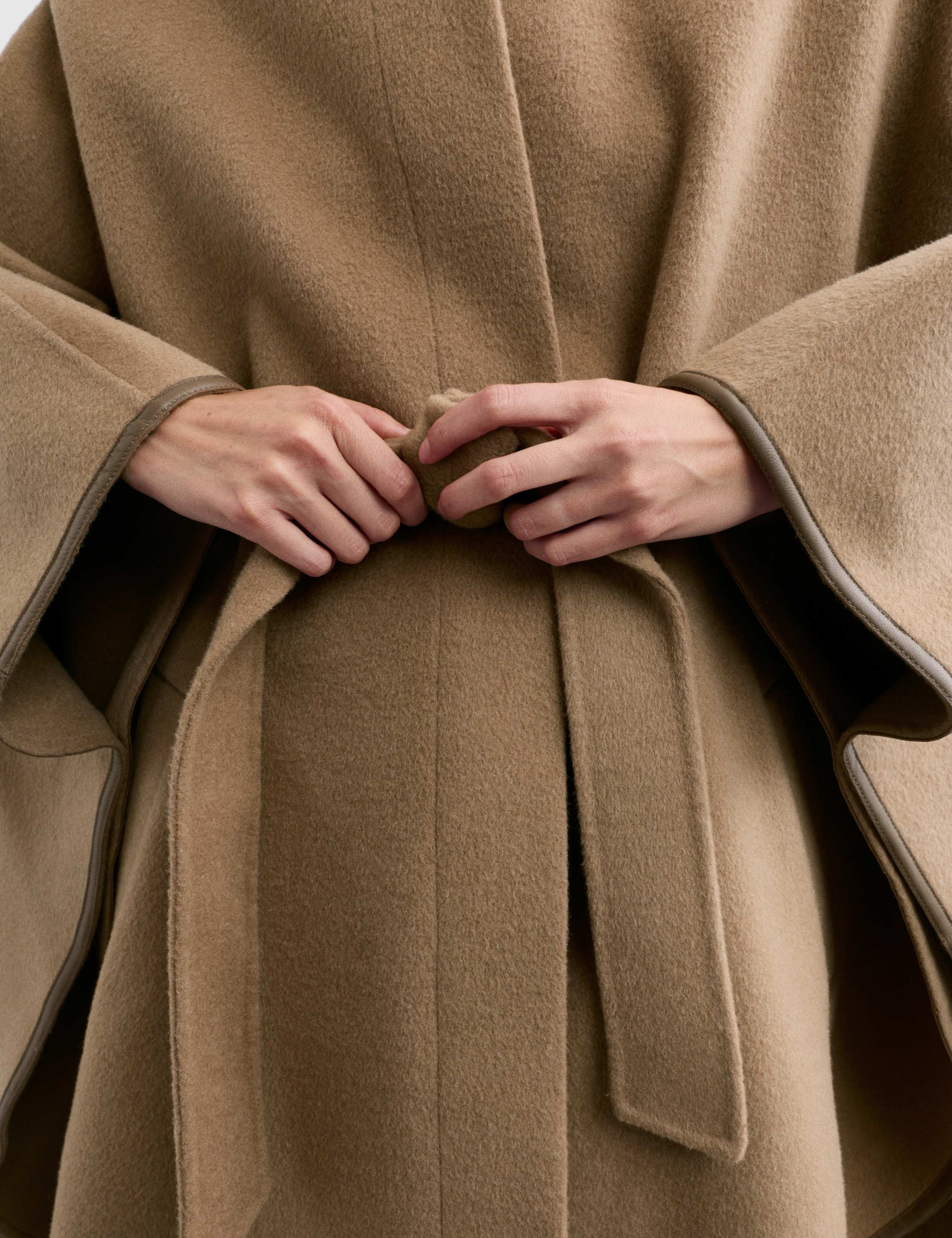 Double Faced Pure Wool Cape Coat 4 of 7
