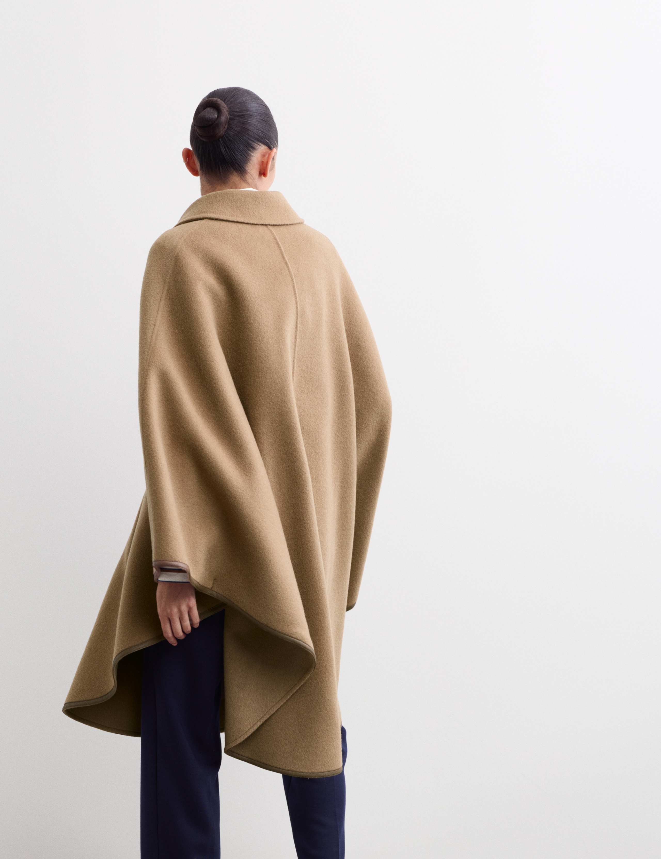 Double Faced Pure Wool Cape Coat 7 of 7