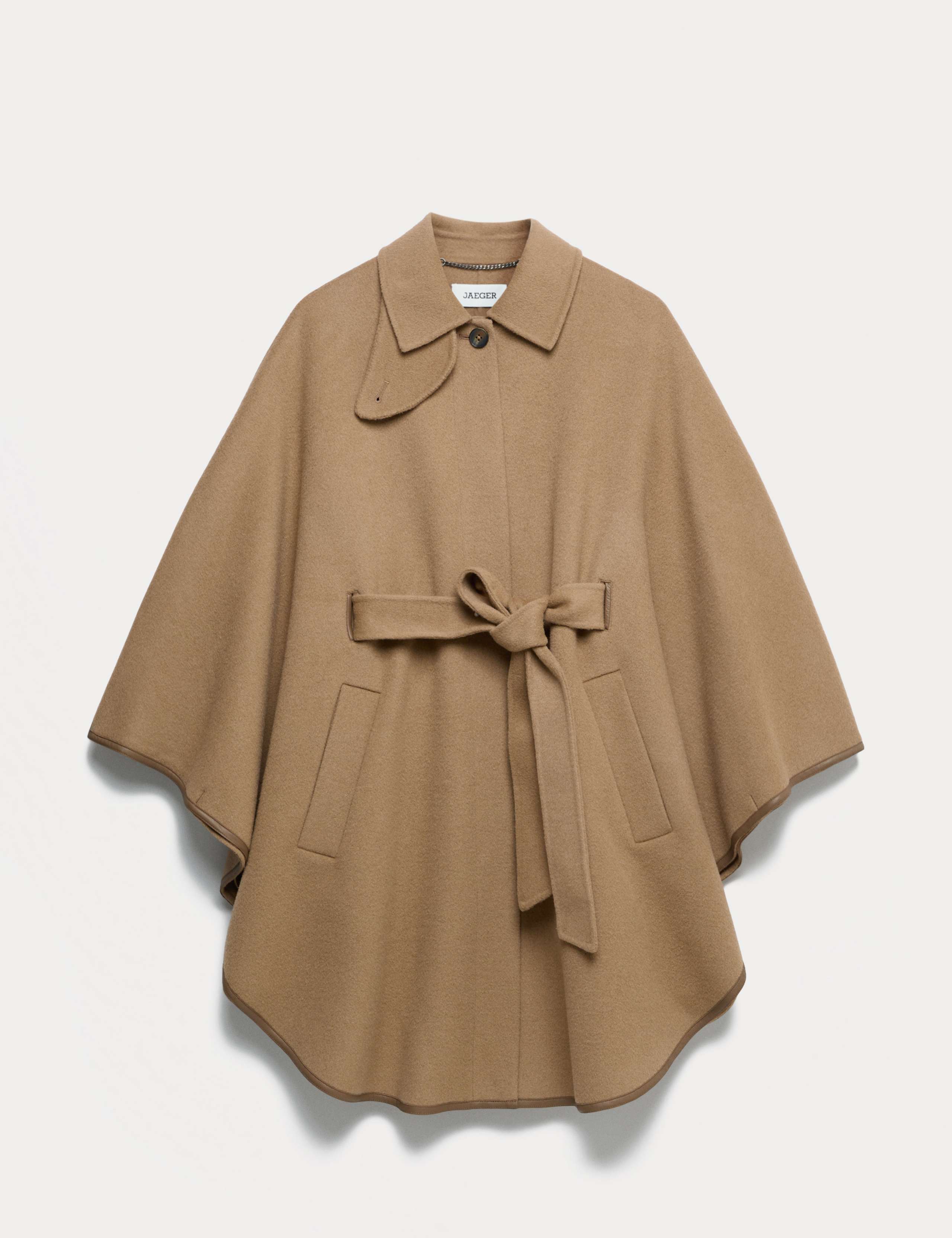 Double Faced Pure Wool Cape Coat 2 of 7