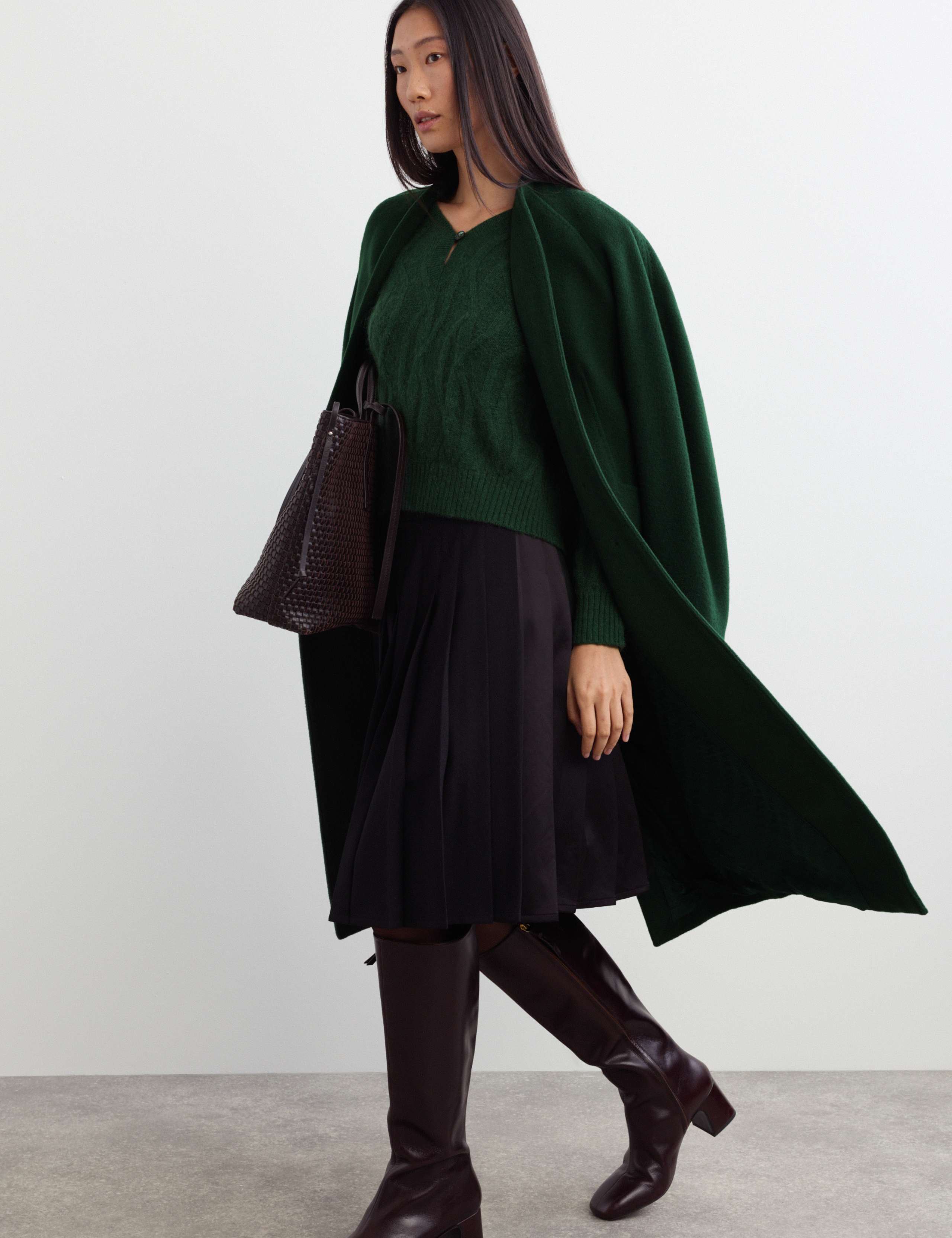 Pure Wool Longline Single Breasted Coat 7 of 9