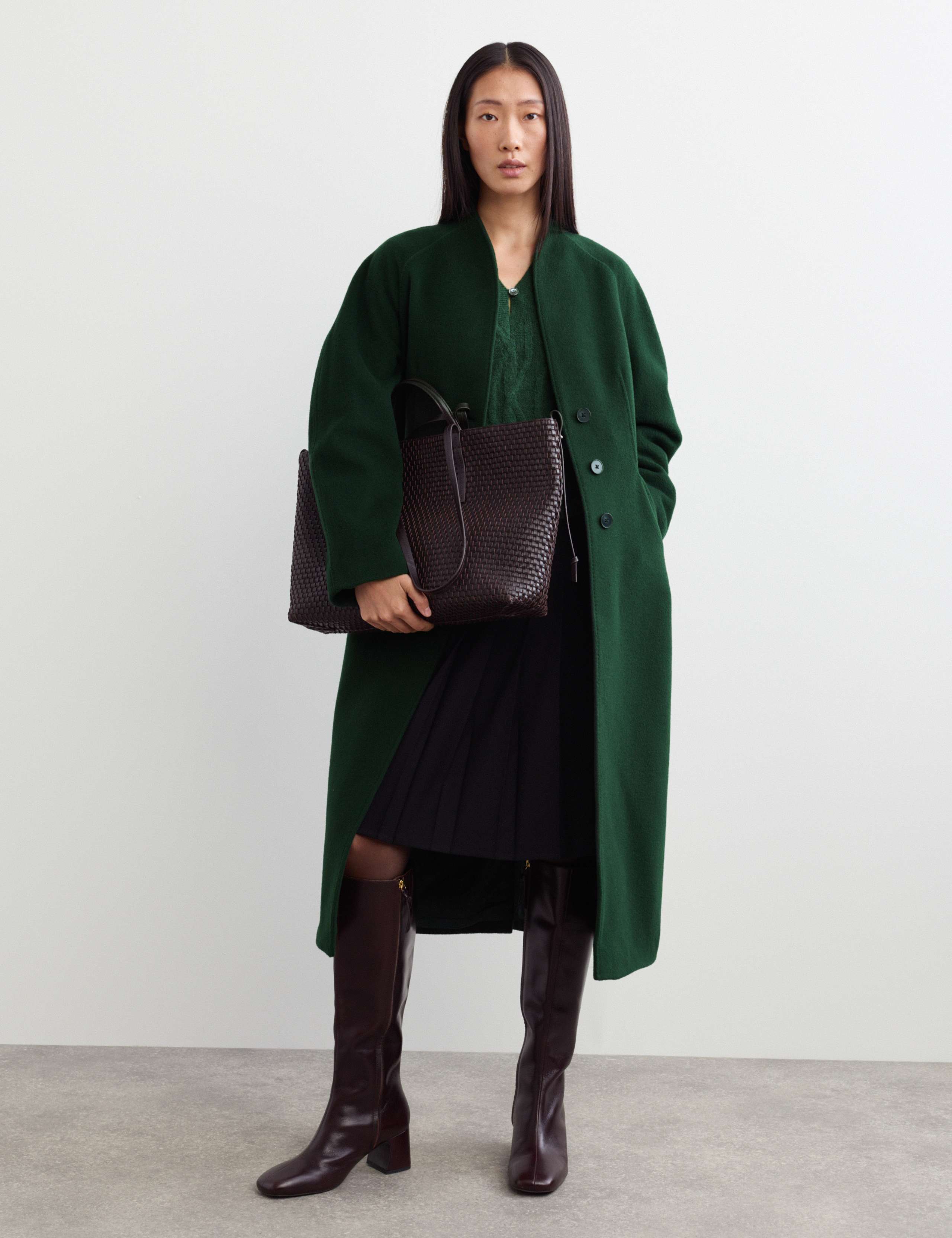 Pure Wool Longline Single Breasted Coat 9 of 9