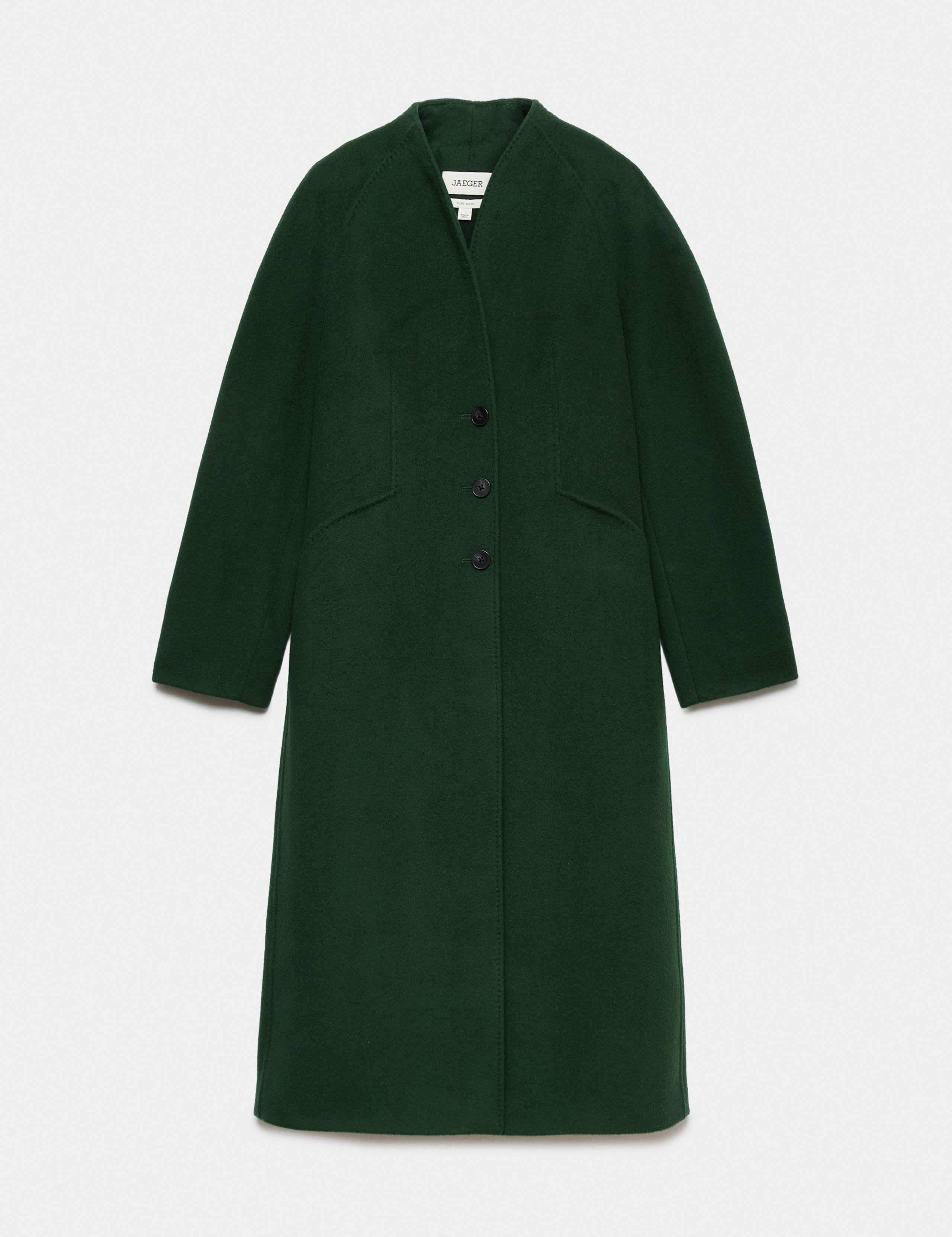 Pure Wool Longline Single Breasted Coat 2 of 9