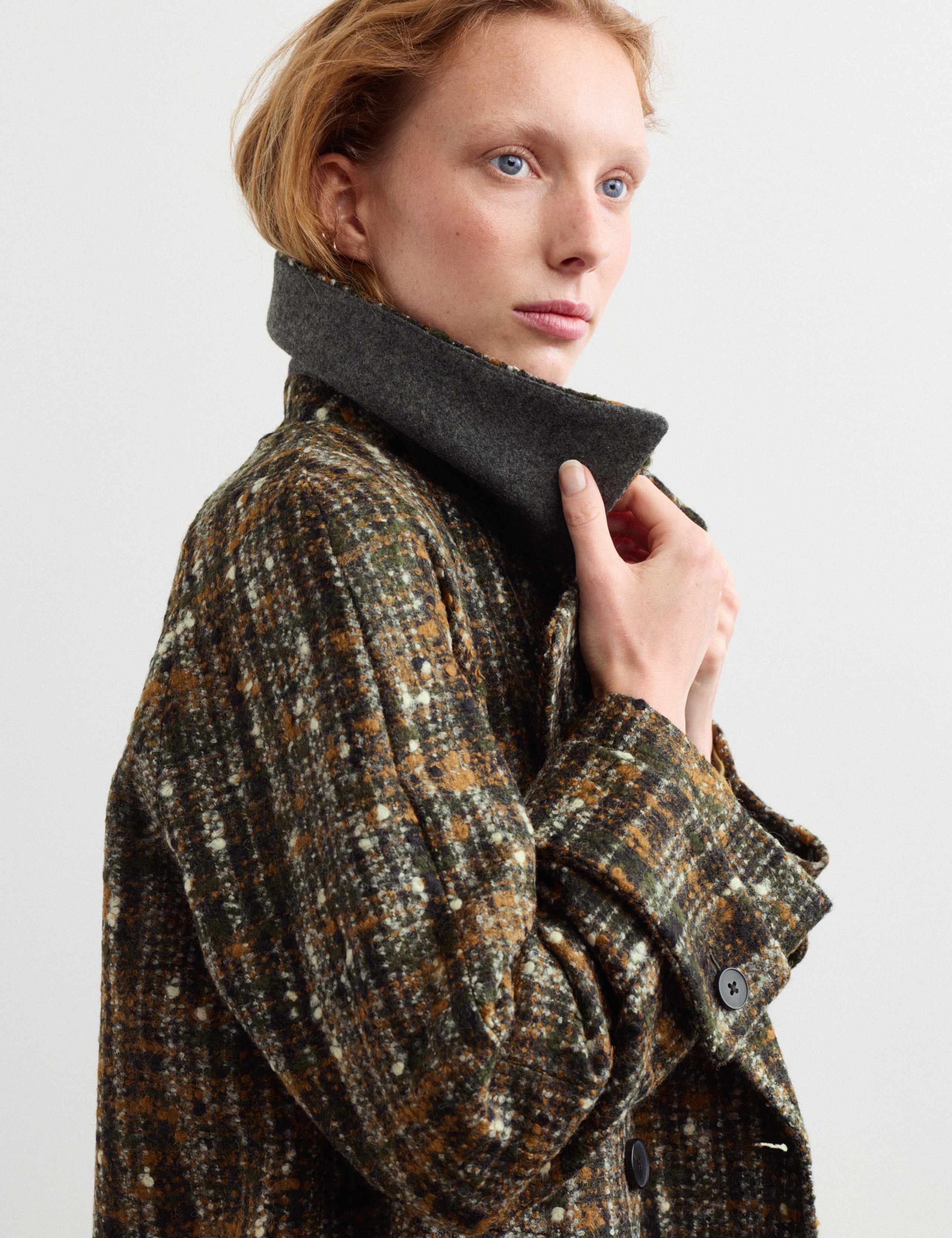 Wool Rich Textured Relaxed Coat 3 of 6