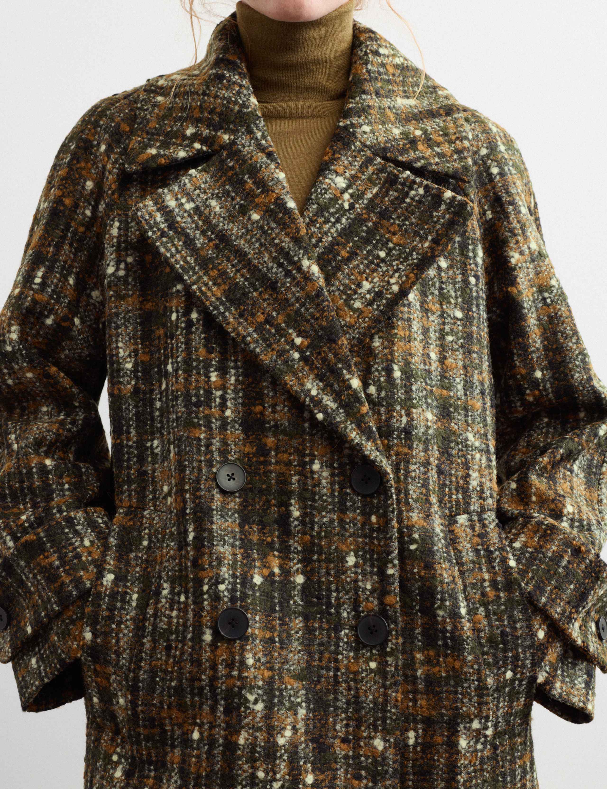 Wool Rich Textured Relaxed Coat 4 of 6