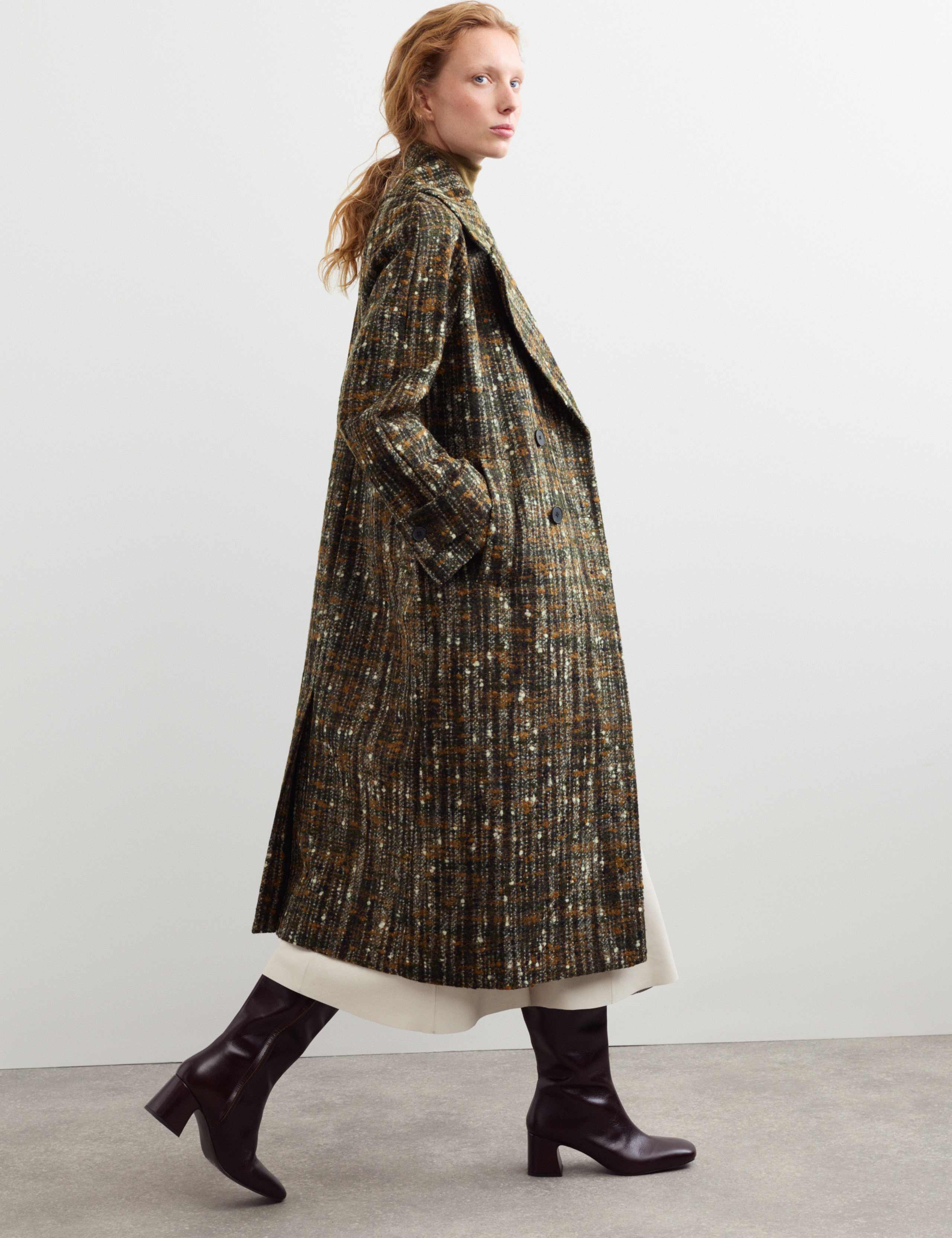 Wool Rich Textured Relaxed Coat 5 of 6