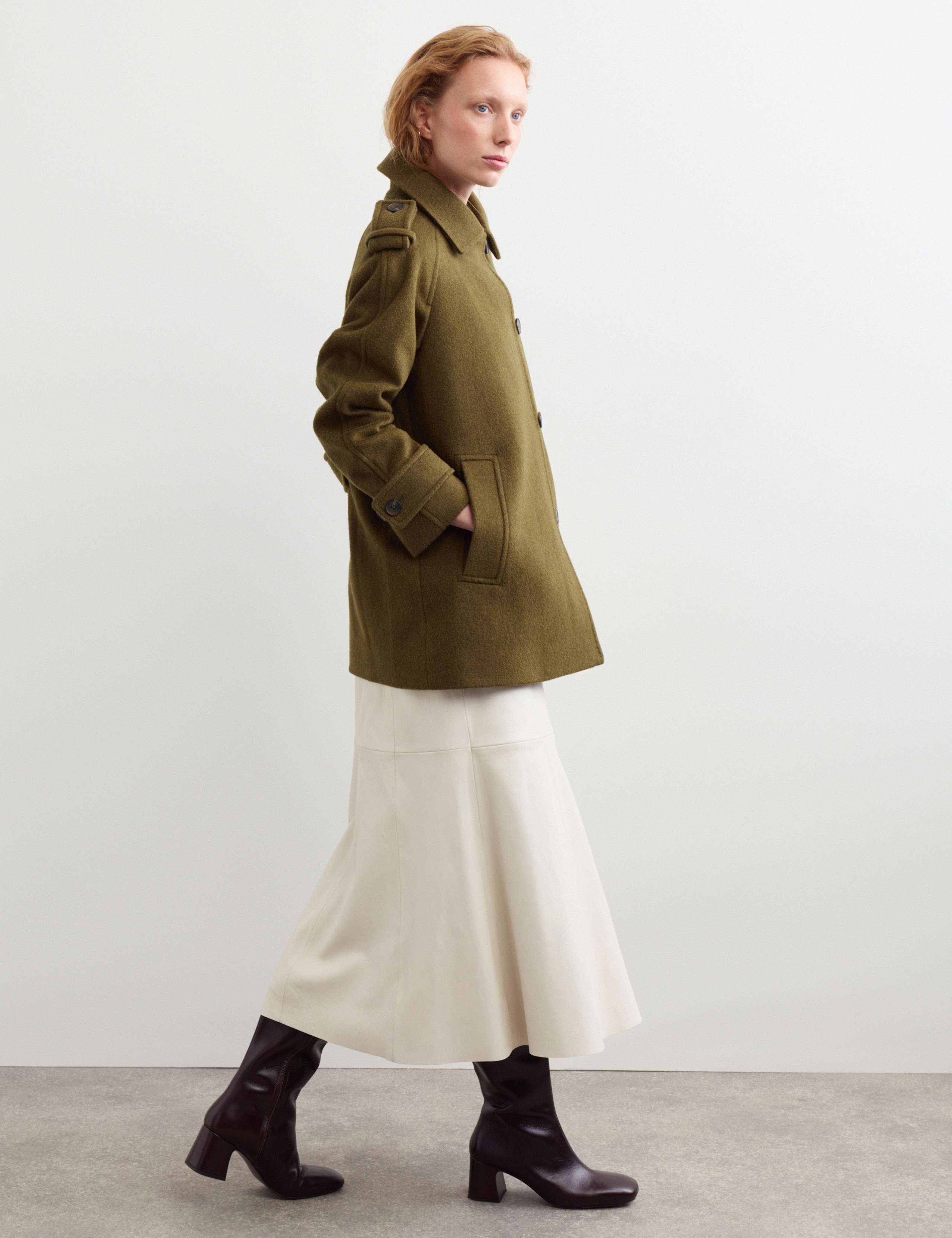 Pure Wool Single Breasted Short Coat 5 of 6