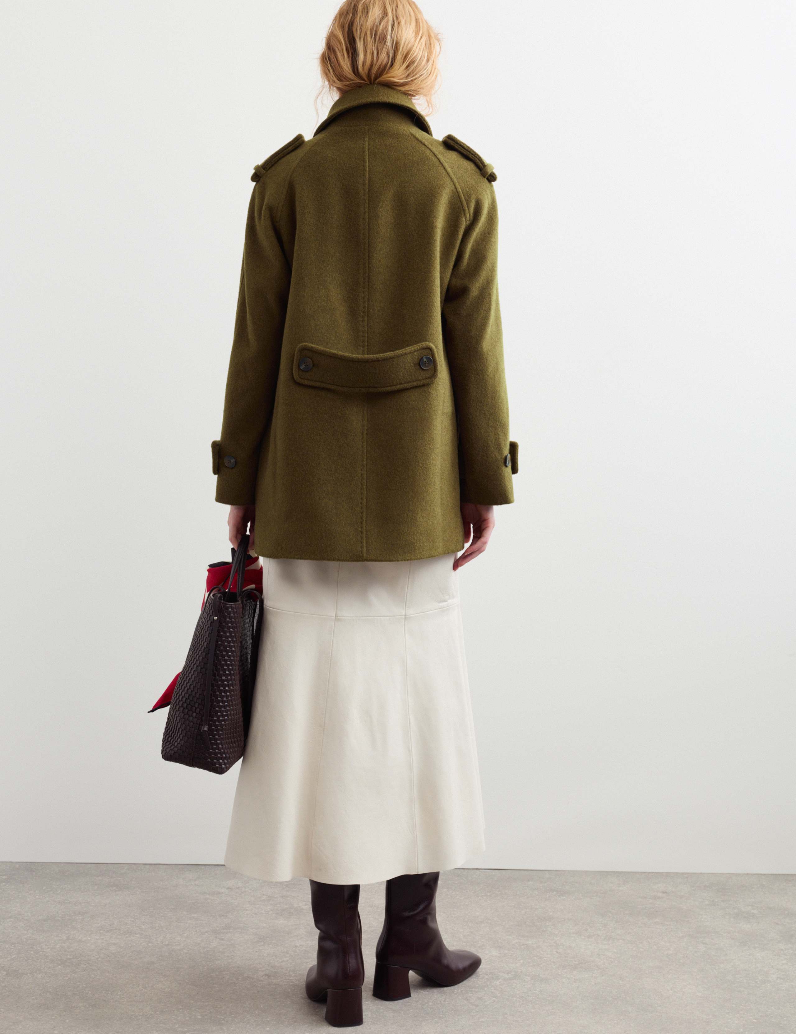 Pure Wool Single Breasted Short Coat 6 of 6