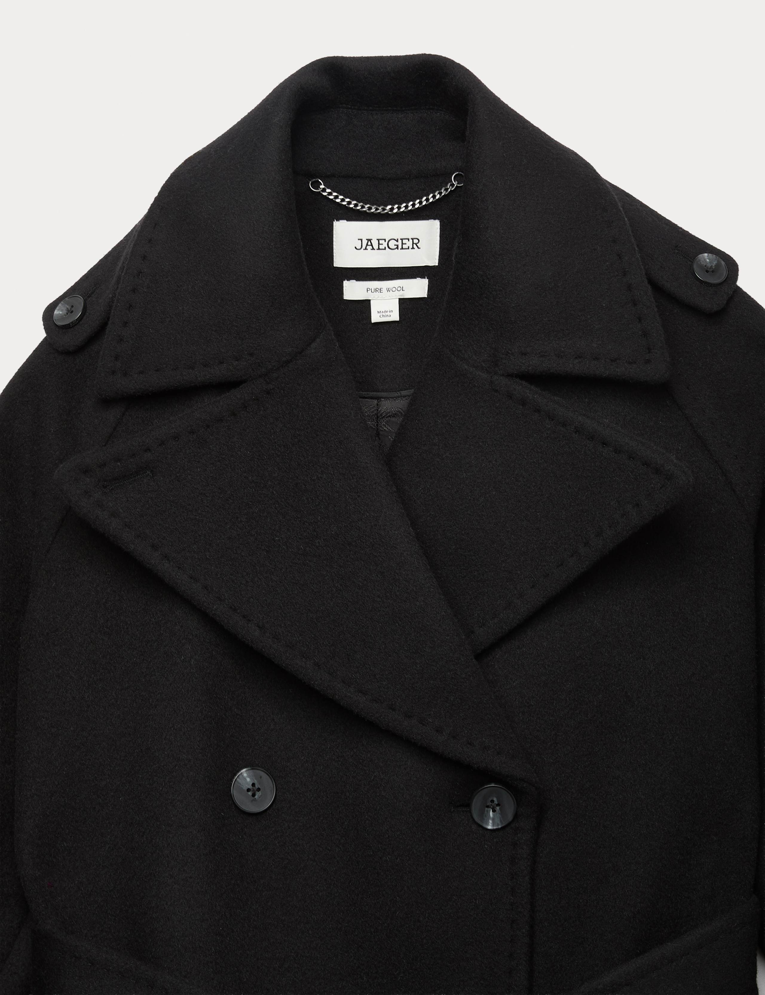 Pure Wool Detachable Scarf Coat 8 of 8